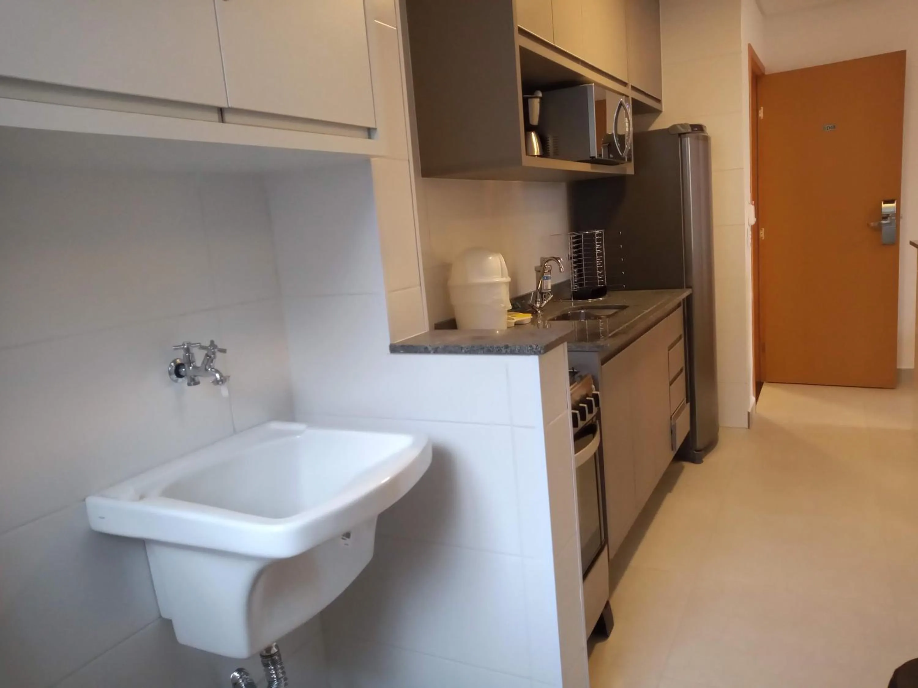 Kitchen or kitchenette in Jardim das Palmeiras II - Multipropriedade