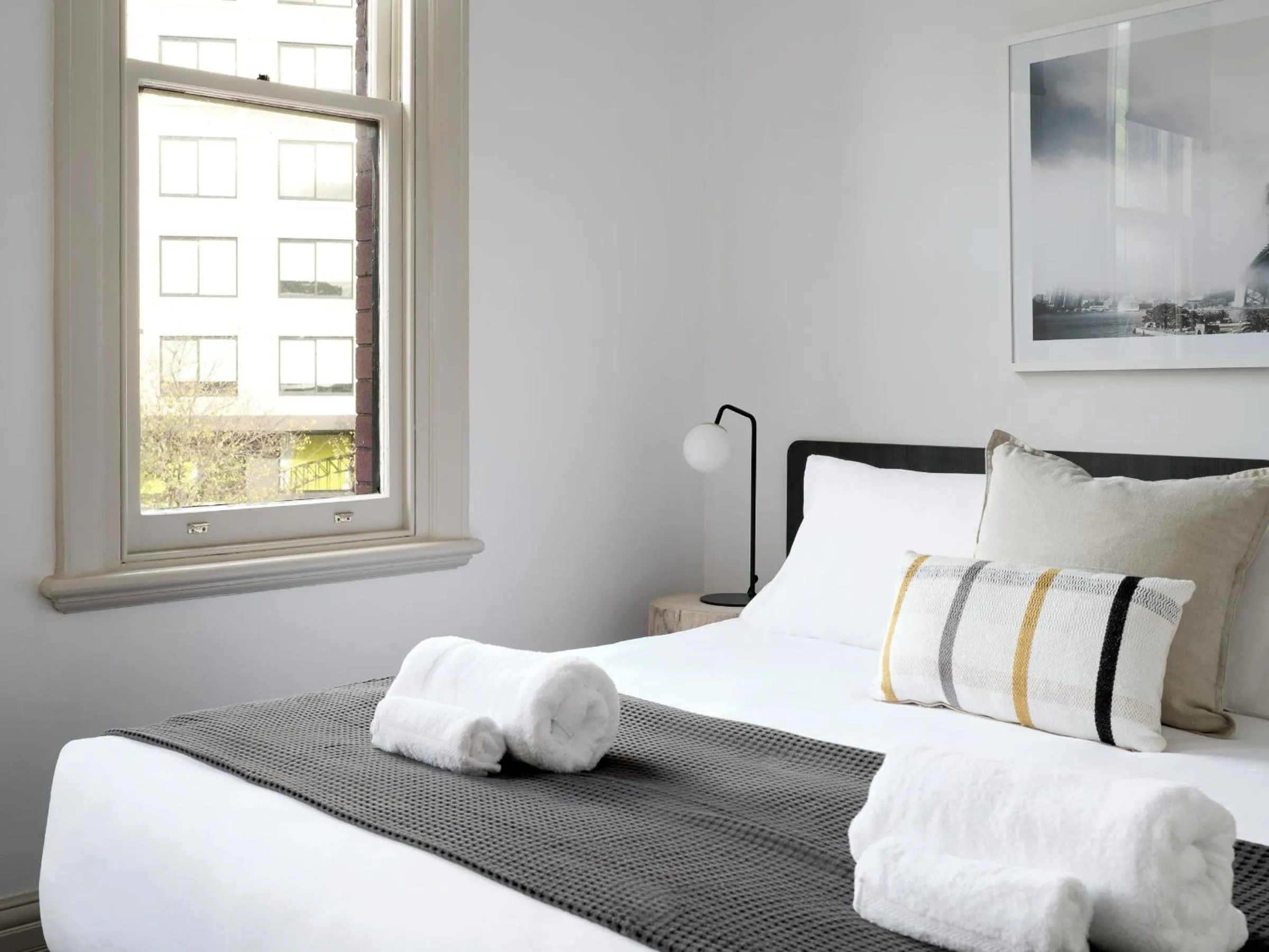 View (from property/room), Bed in Dunkirk Hotel Pyrmont