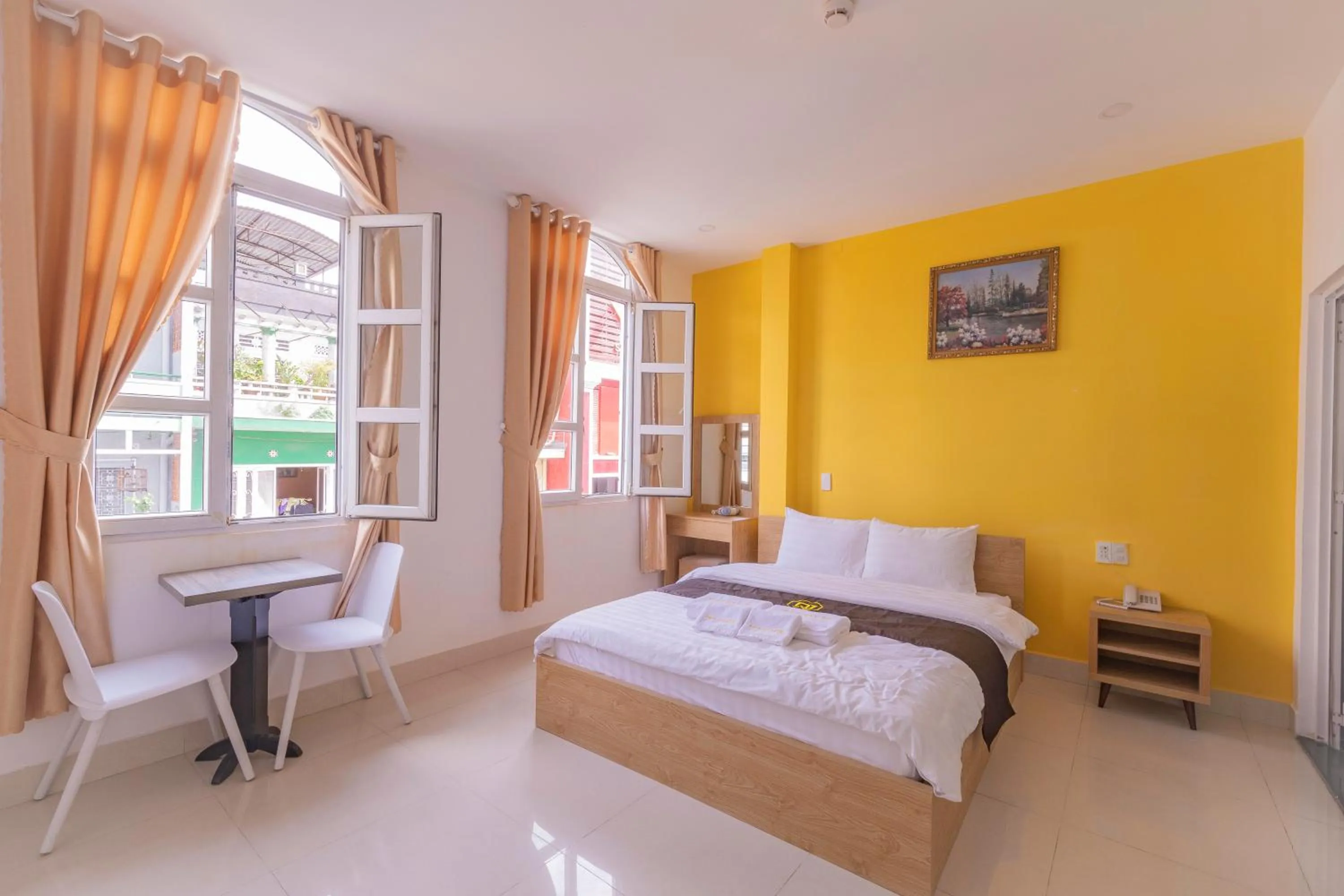 Bed in Dalat Joy Hotel