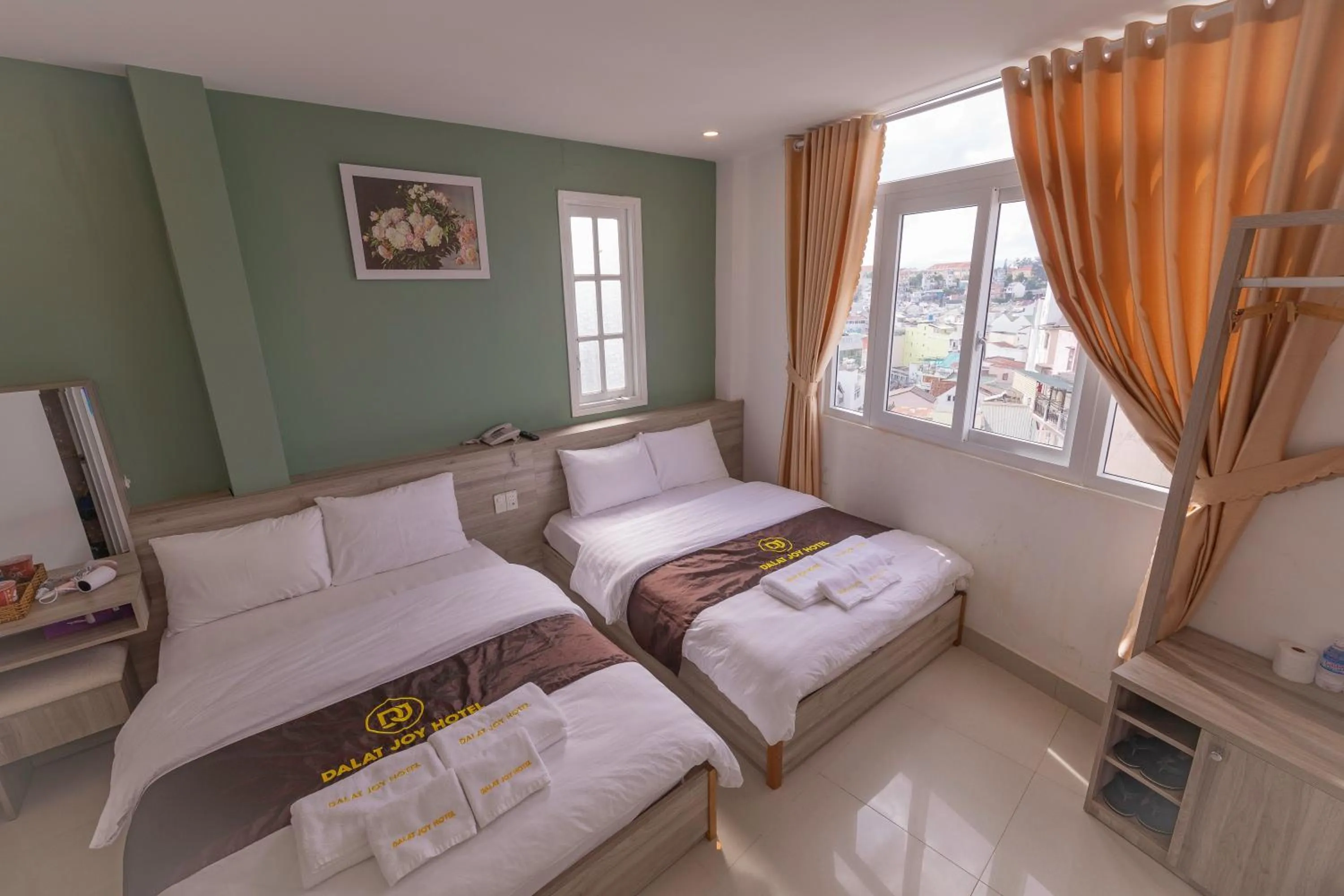 Bed in Dalat Joy Hotel