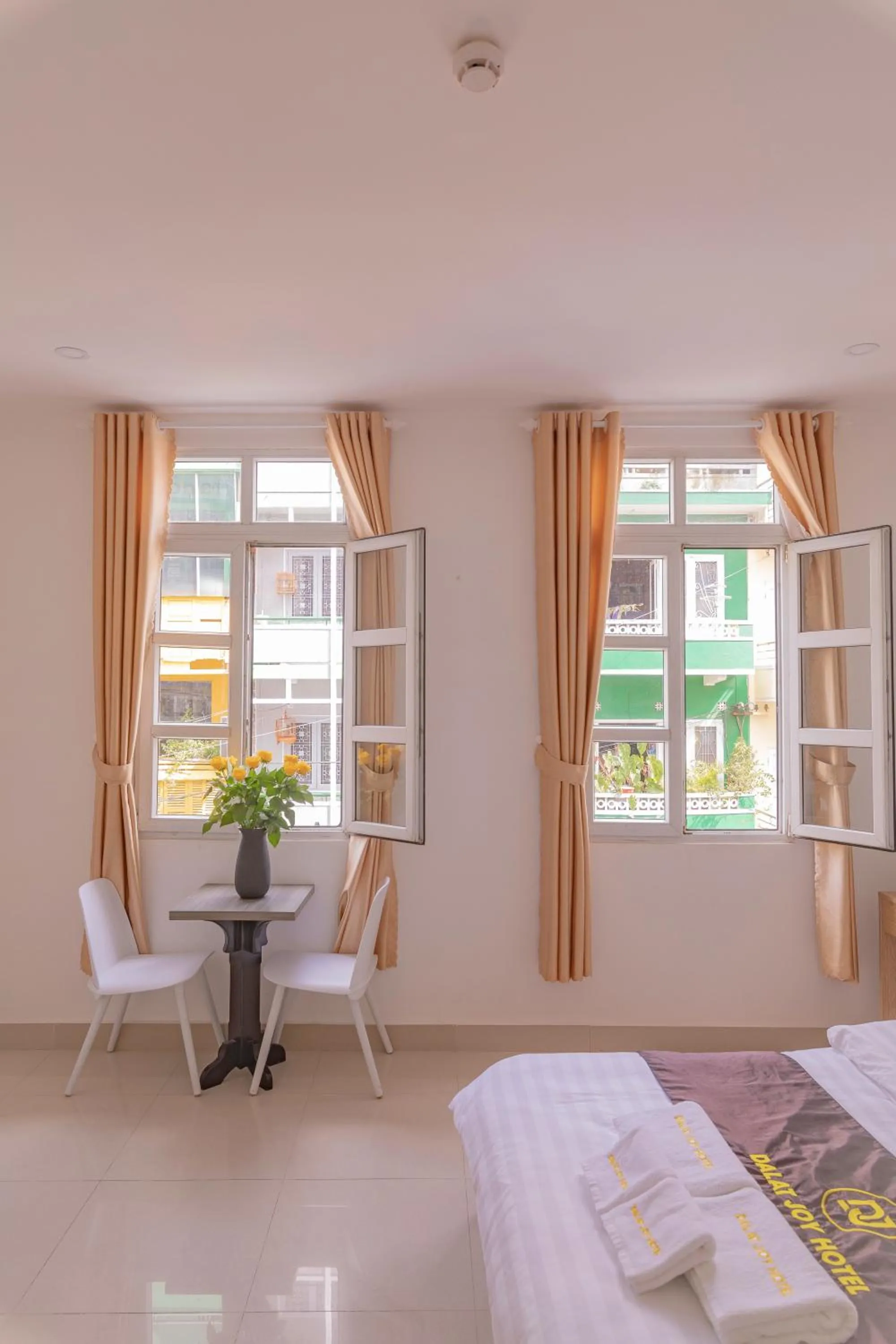 Bed in Dalat Joy Hotel