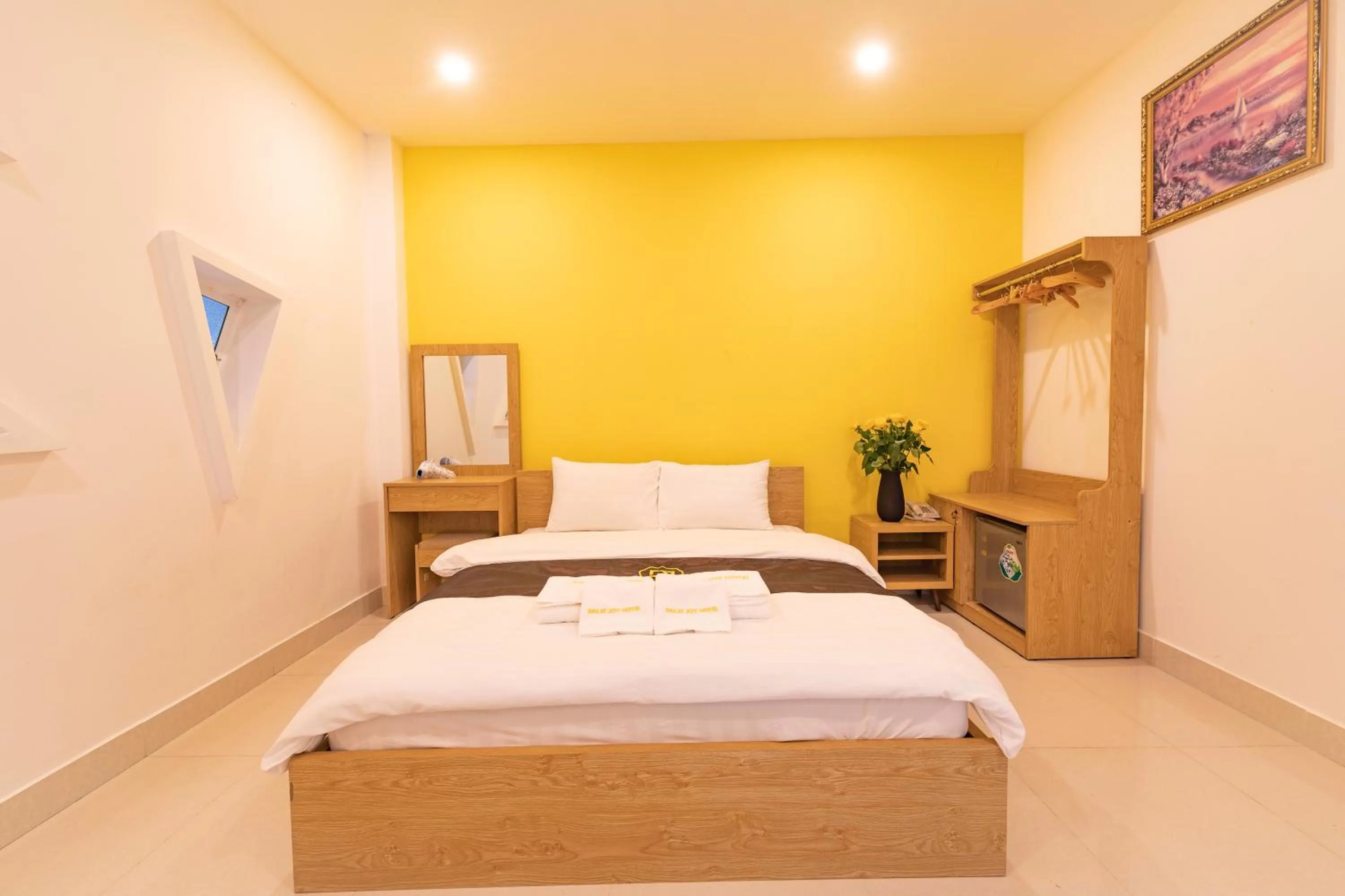 Bed in Dalat Joy Hotel