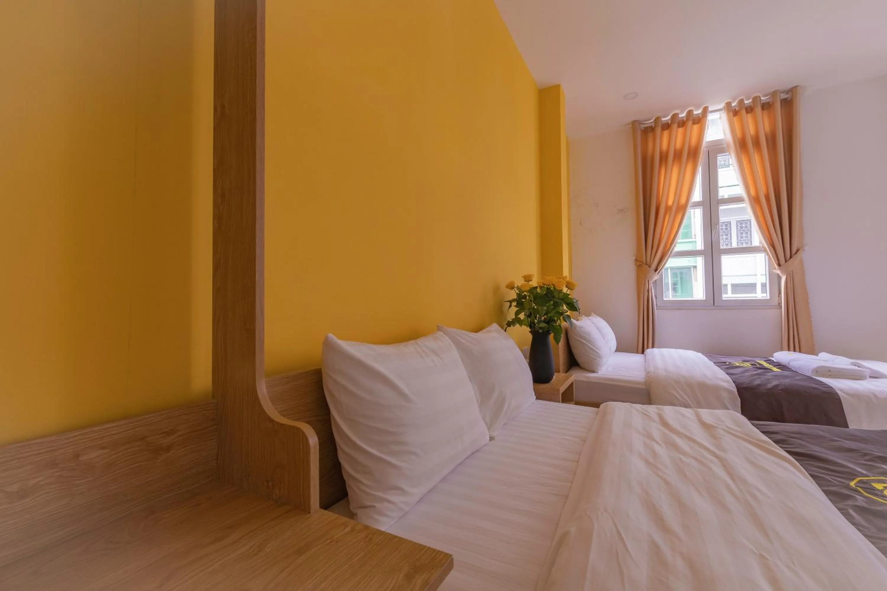 Bed in Dalat Joy Hotel