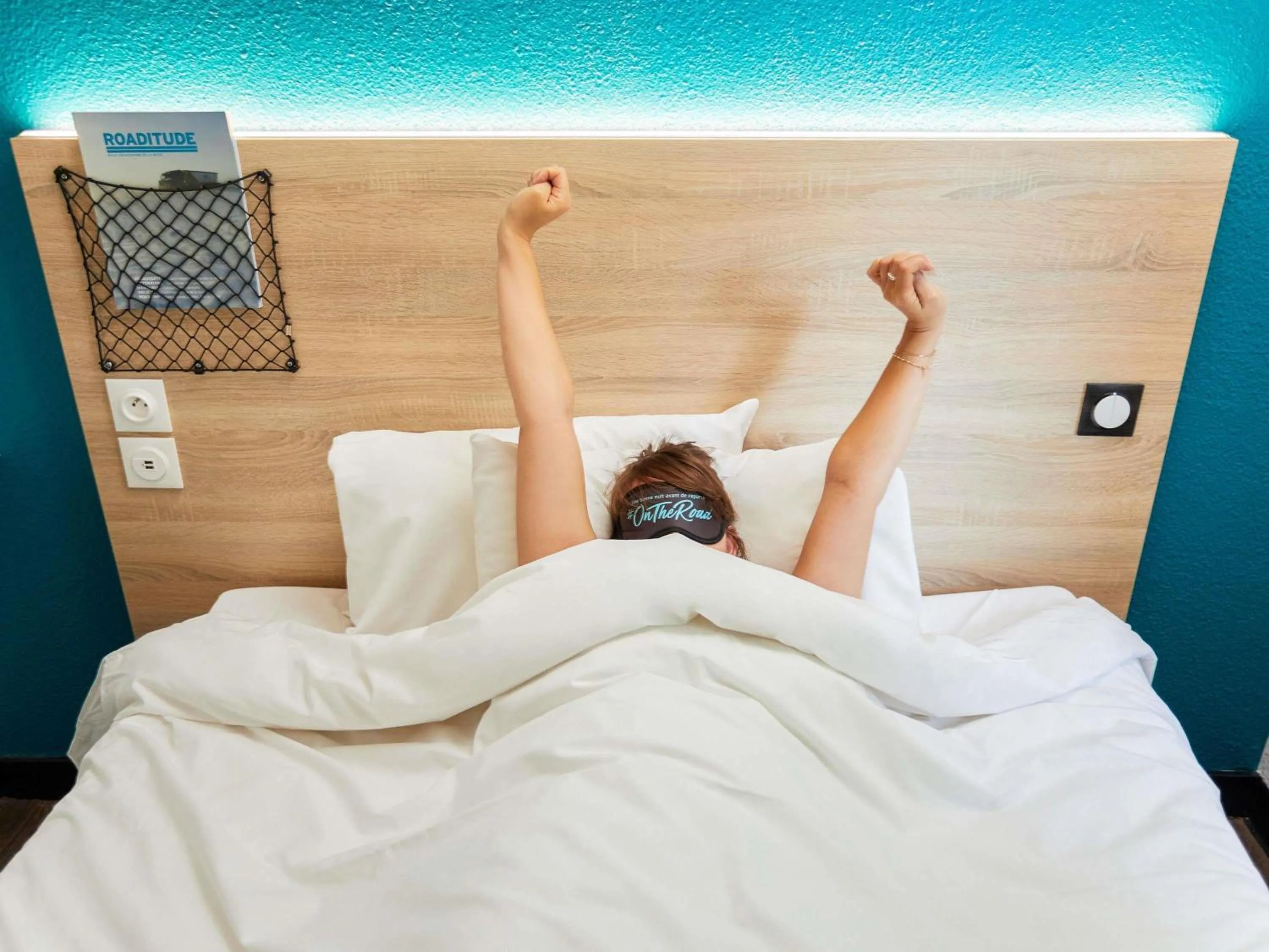 Bedroom, Bed in hotelF1 Nancy Nord Bouxieres