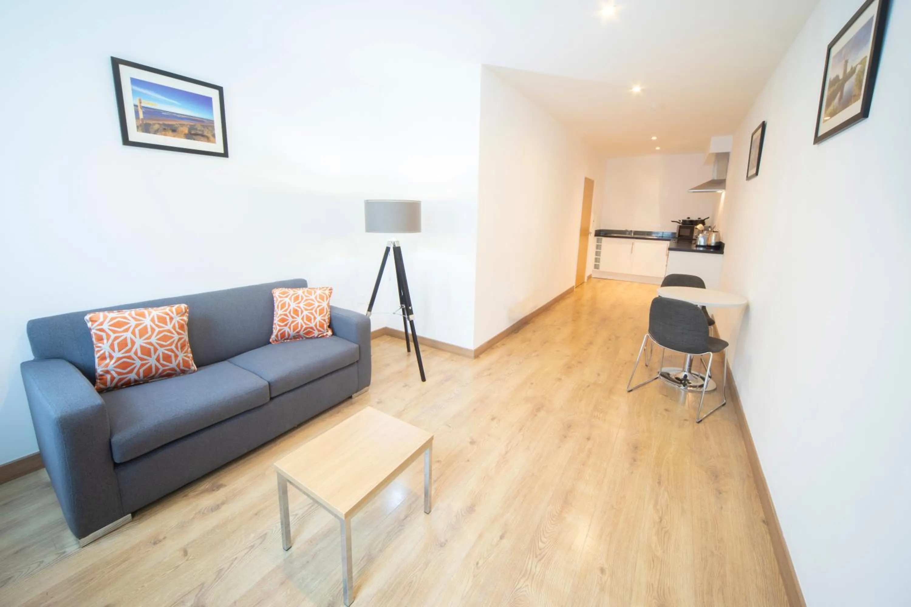 Living room in Wellington Apartments