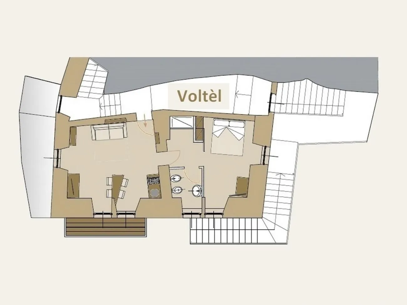Floor plan in La Berlera - Riva del Garda