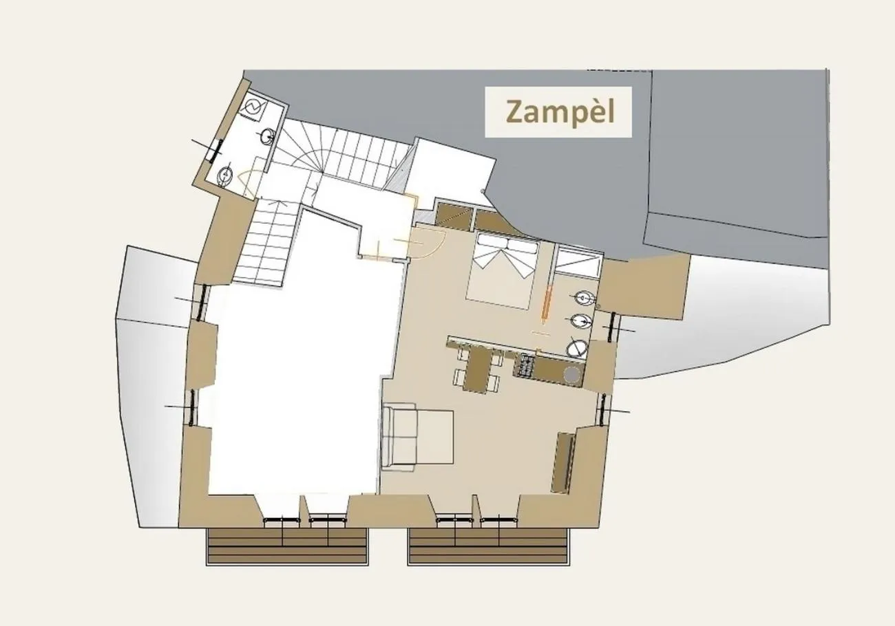 Floor plan in La Berlera - Riva del Garda