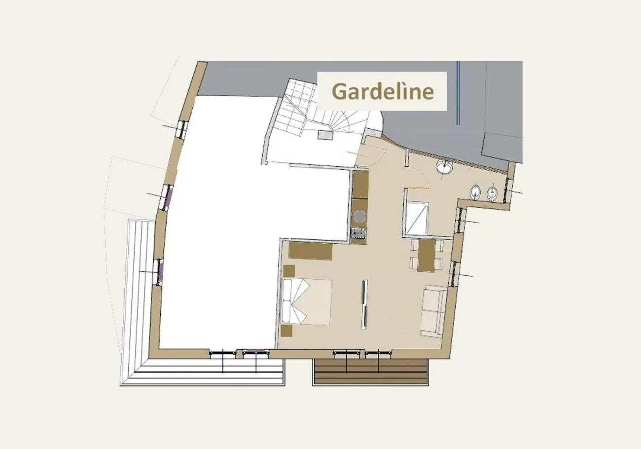 Floor plan in La Berlera - Riva del Garda