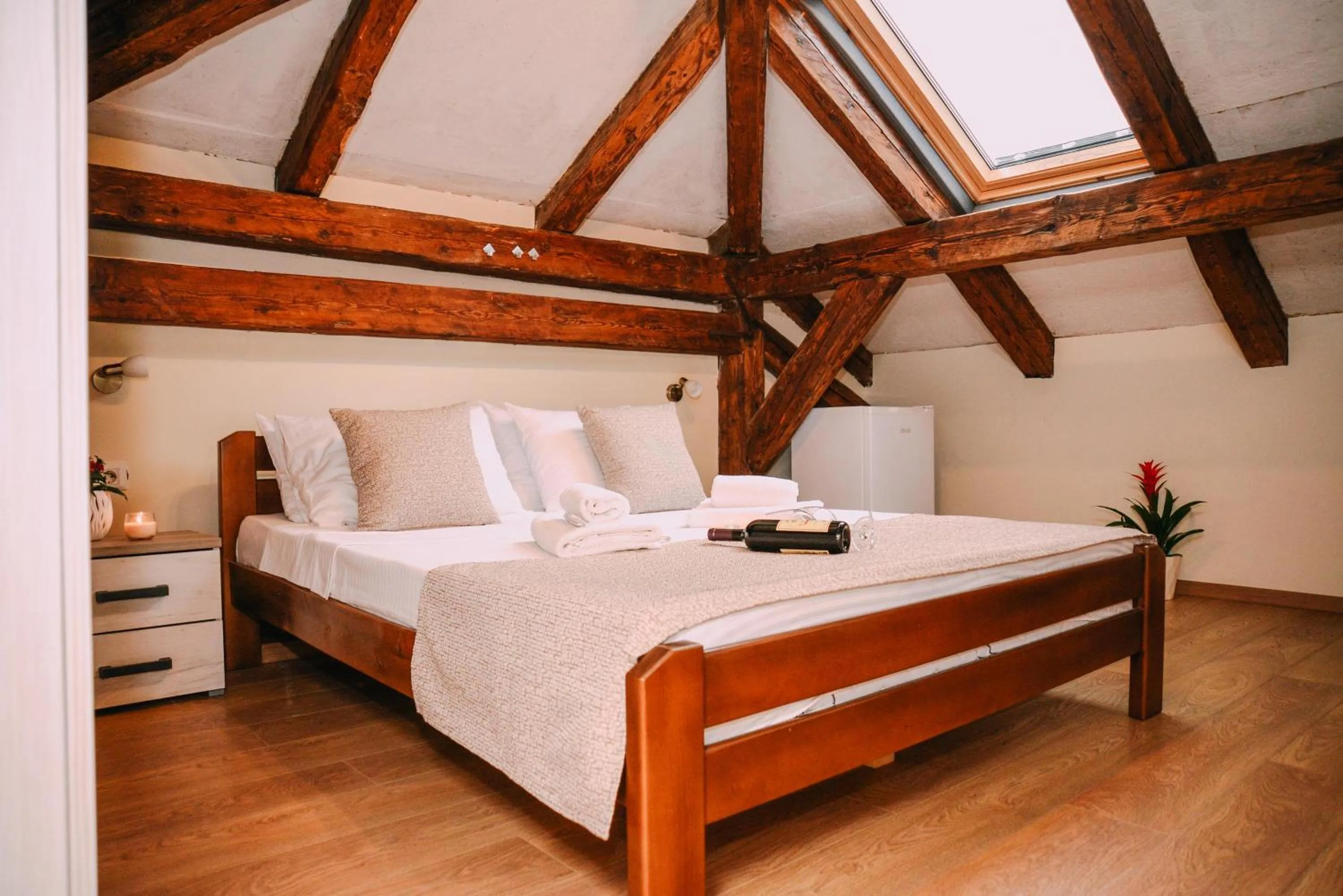 Bed in Step to Kotor bay Guesthouse