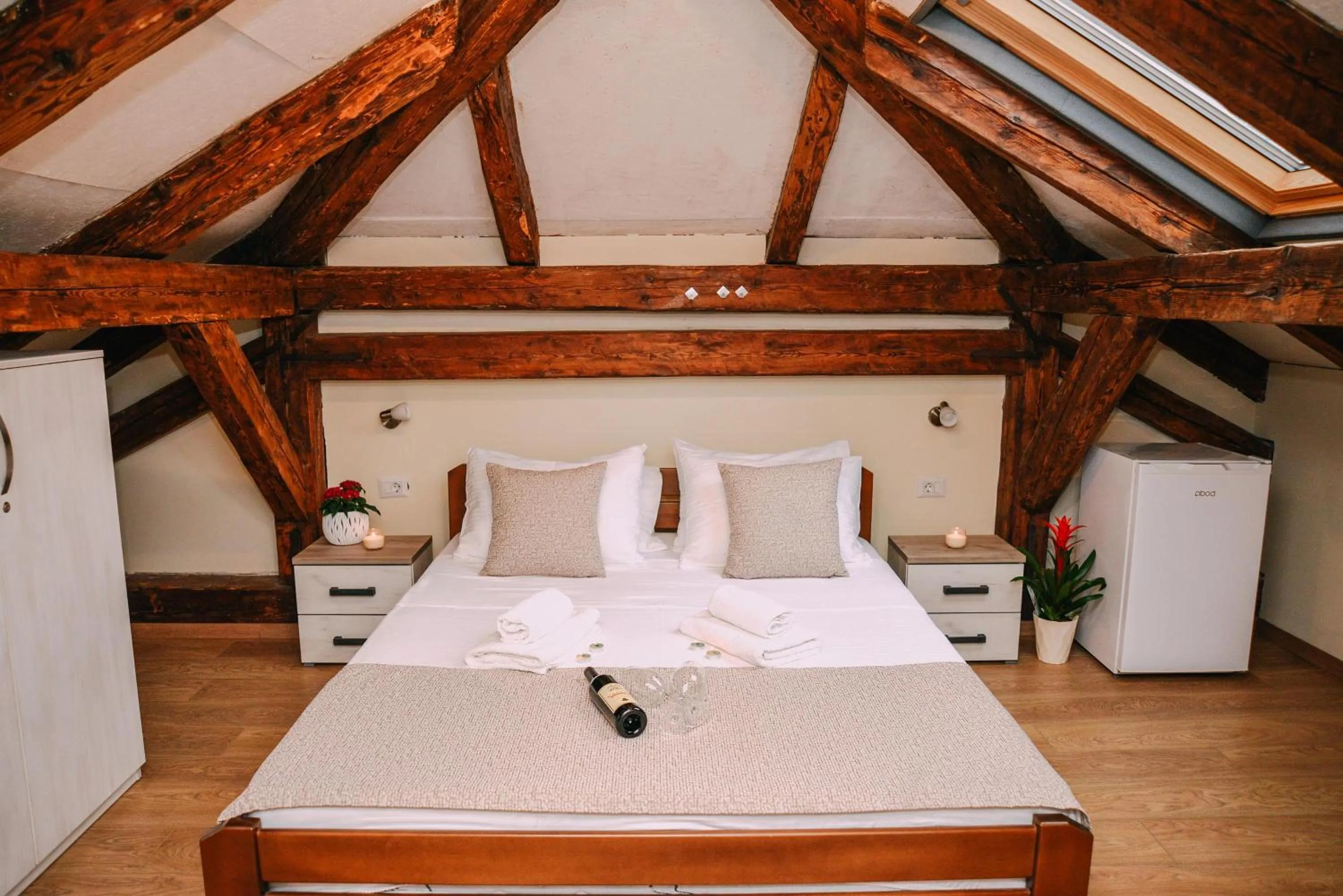 Bed in Step to Kotor bay Guesthouse