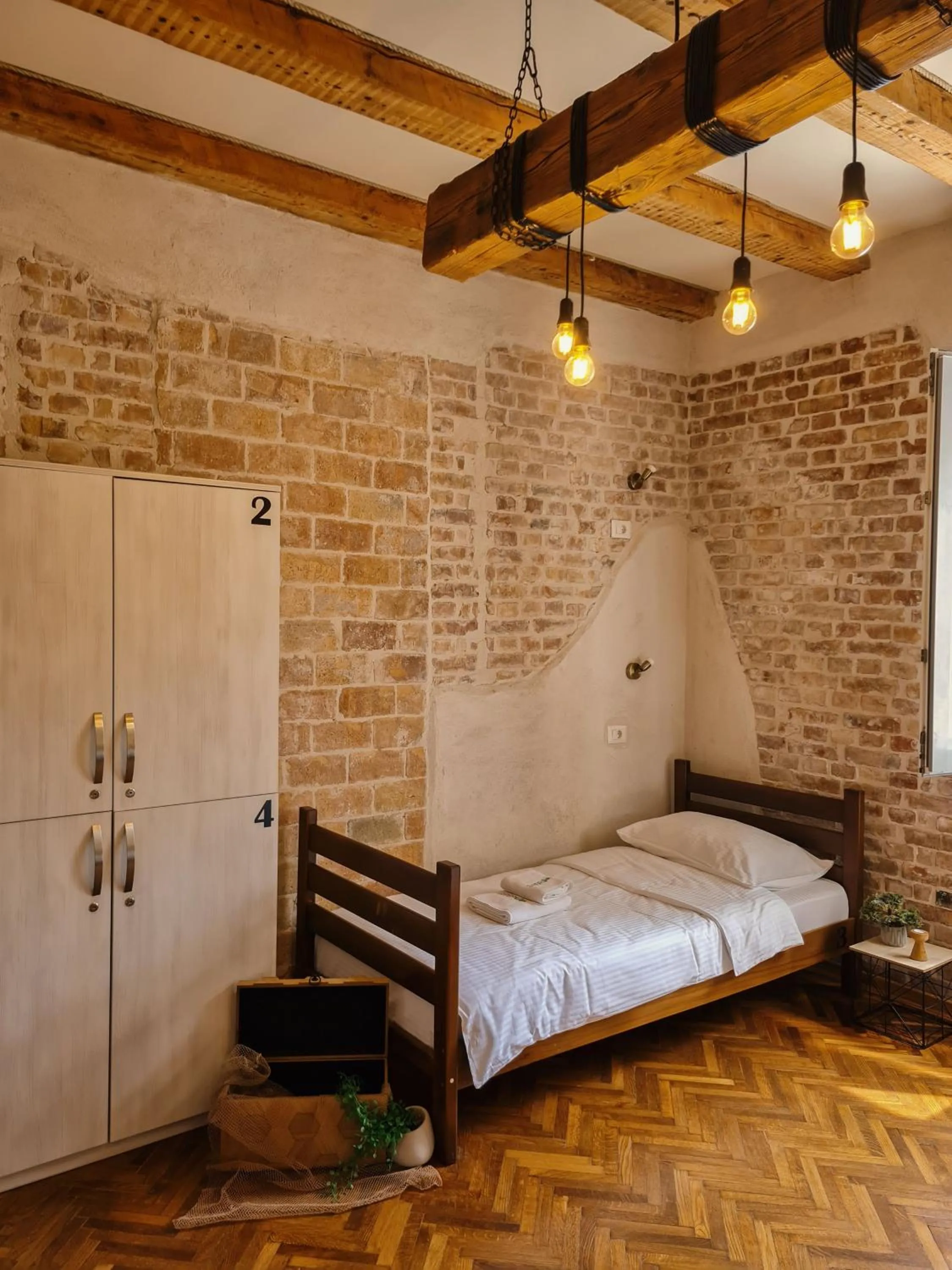 Bed in Step to Kotor bay Guesthouse