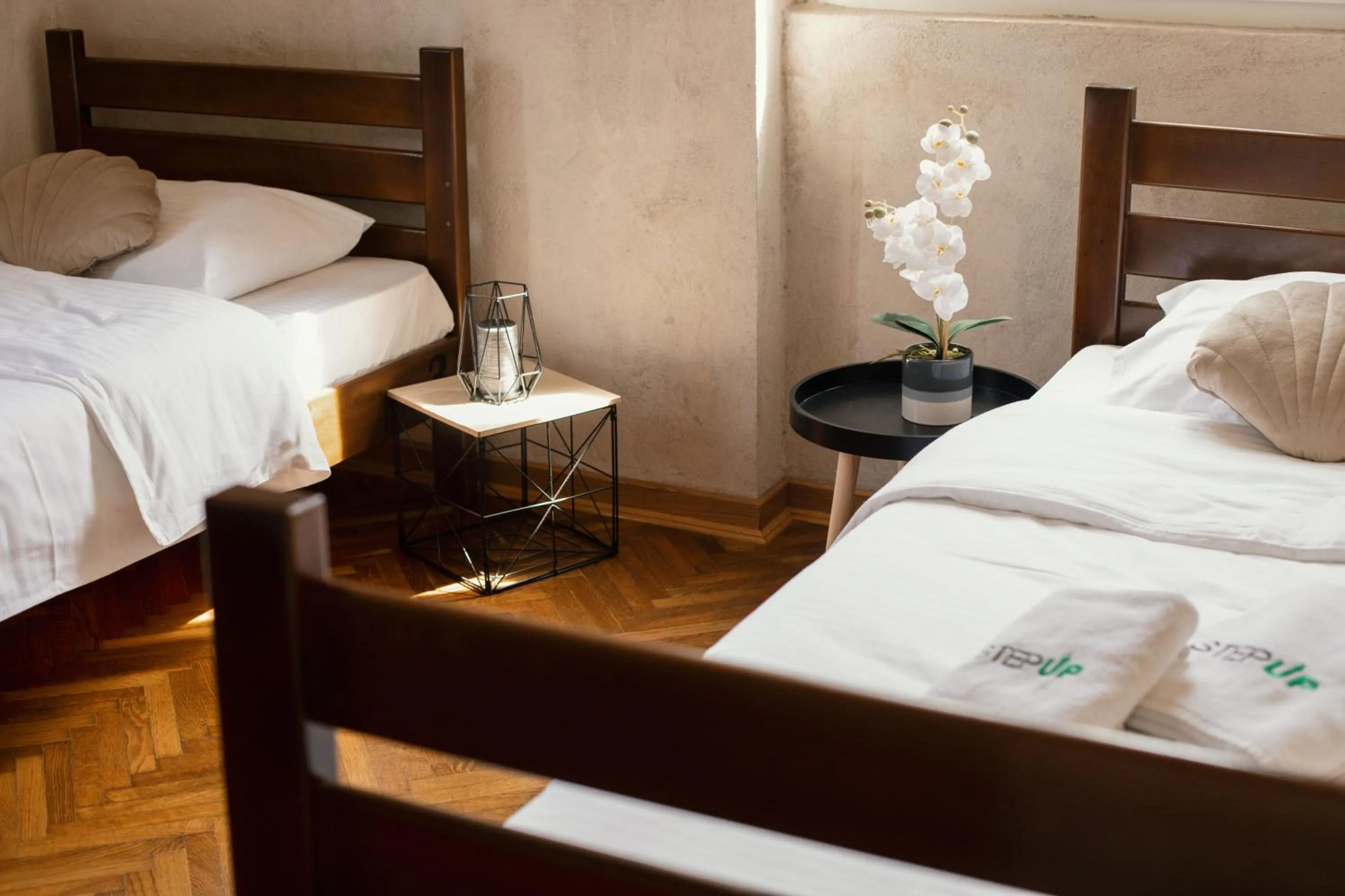 Bed in Step to Kotor bay Guesthouse