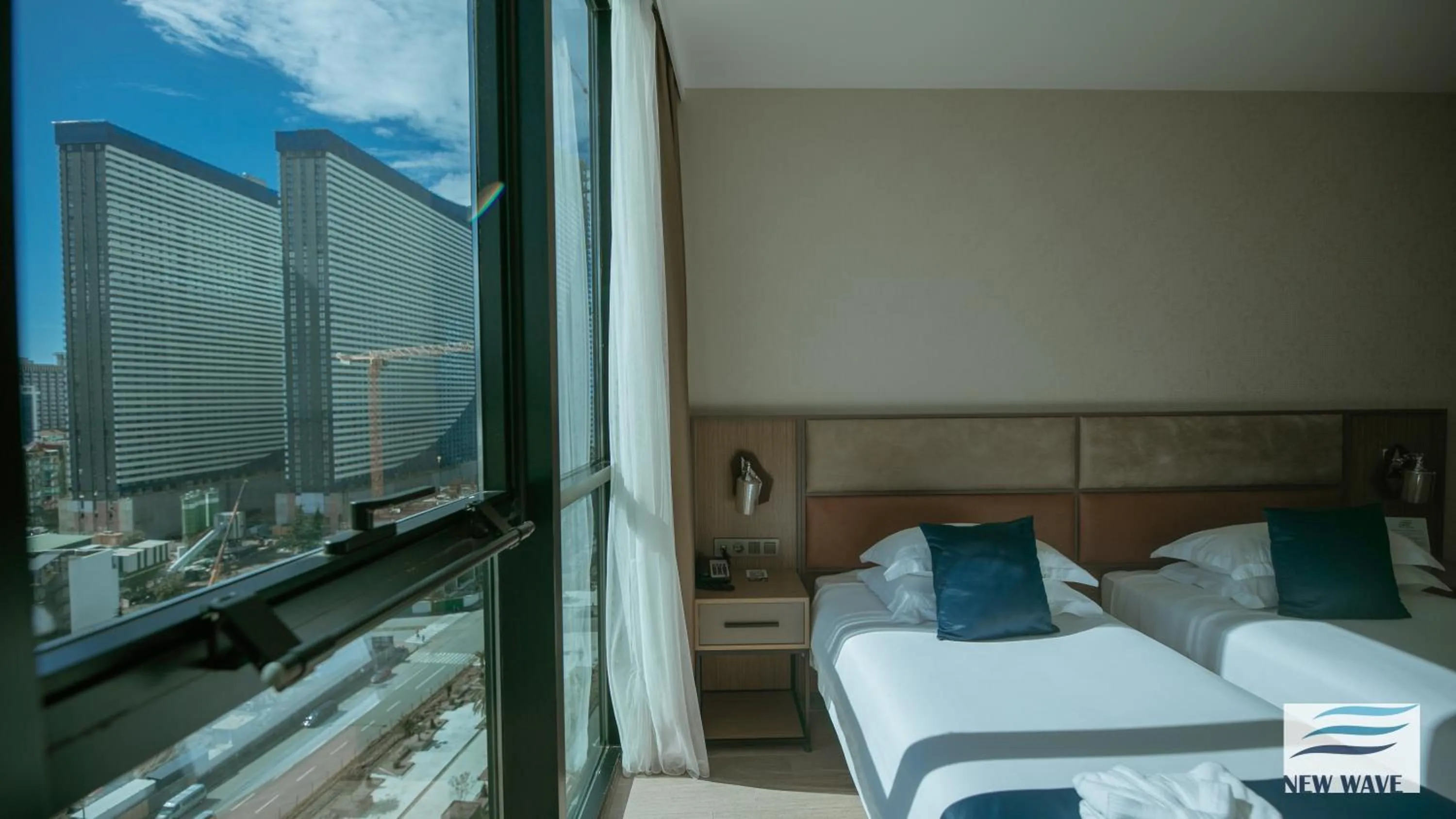 Bed in New Wave Hotel