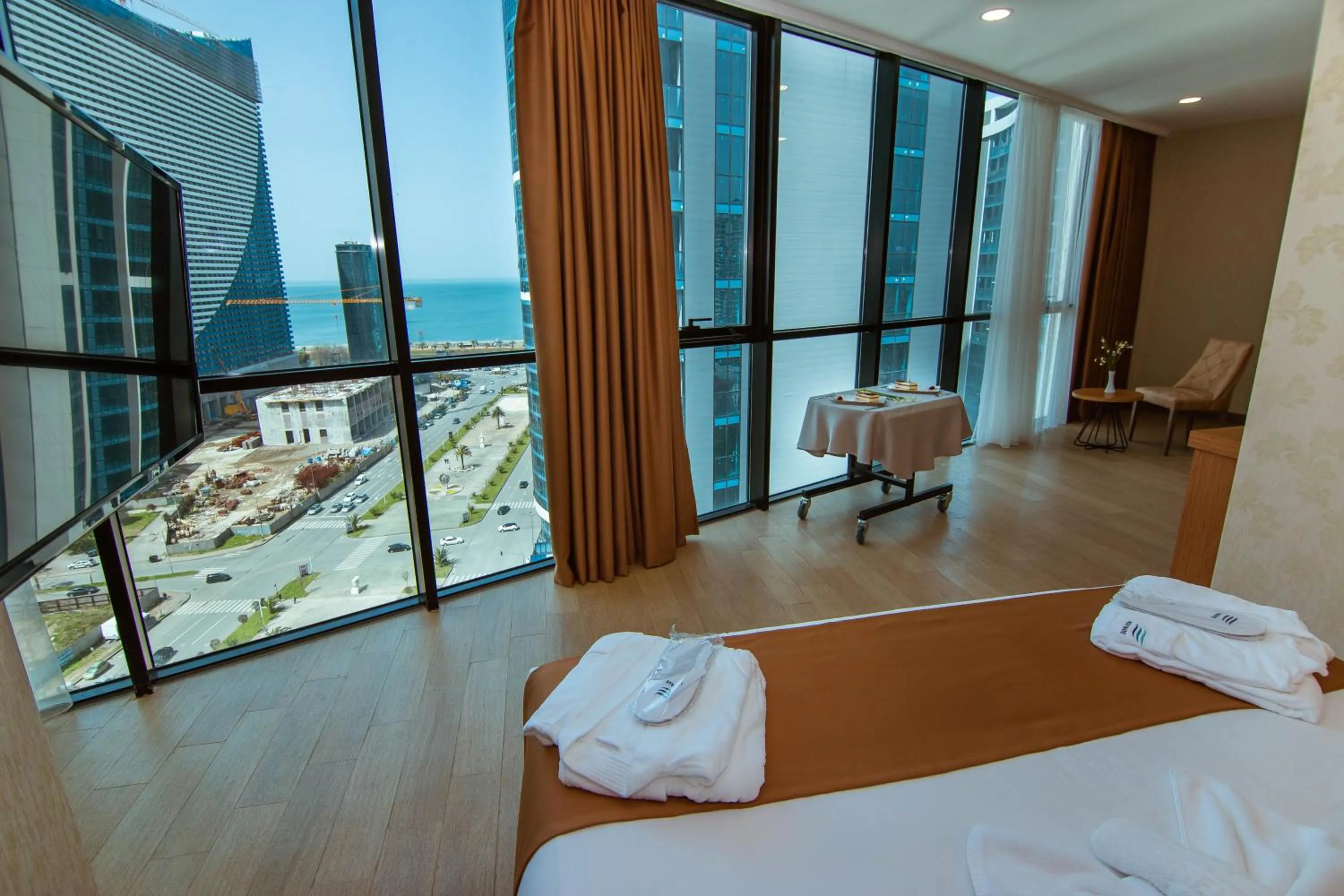 Sea view, Bed in New Wave Hotel