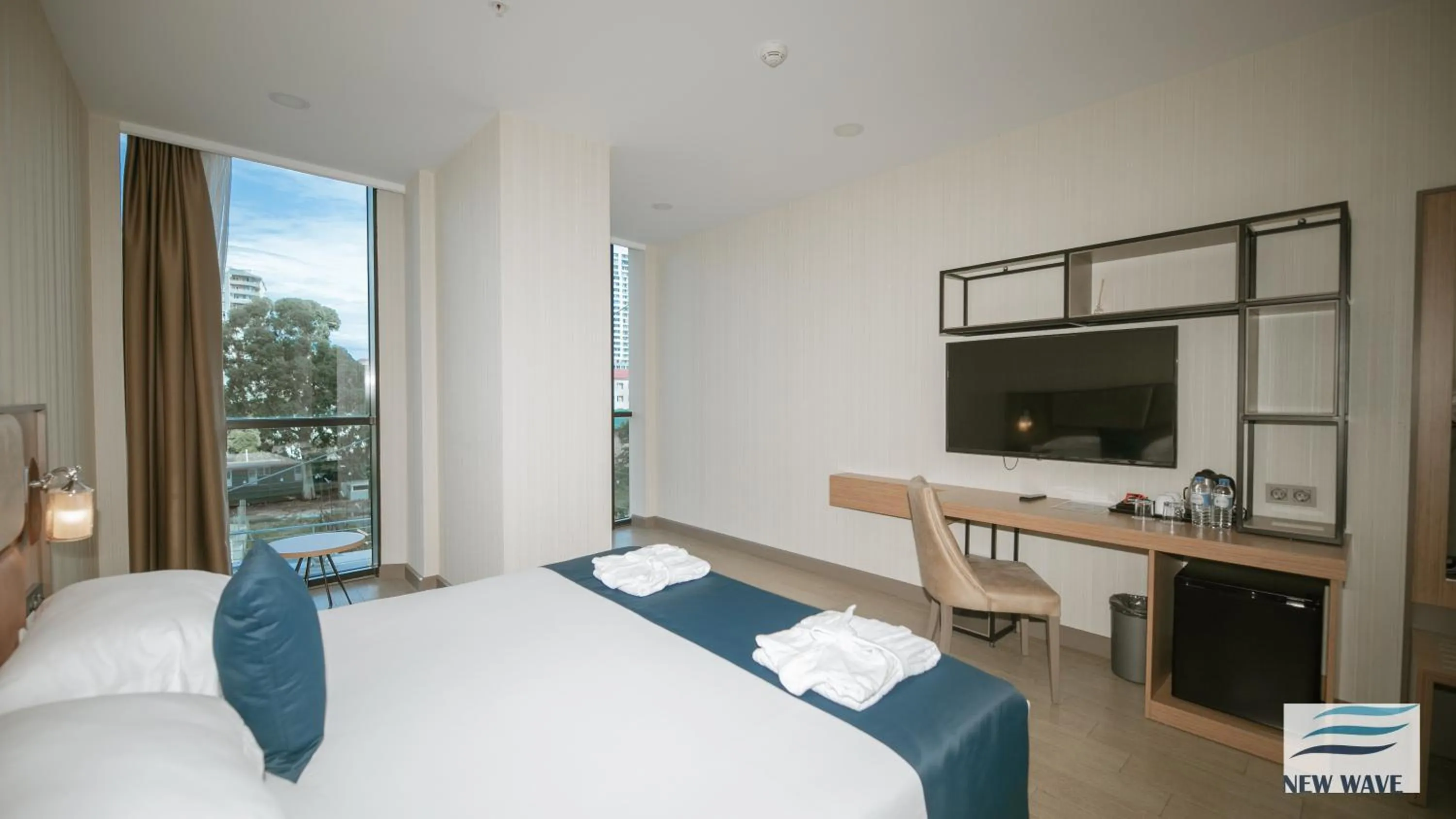 Bed in New Wave Hotel