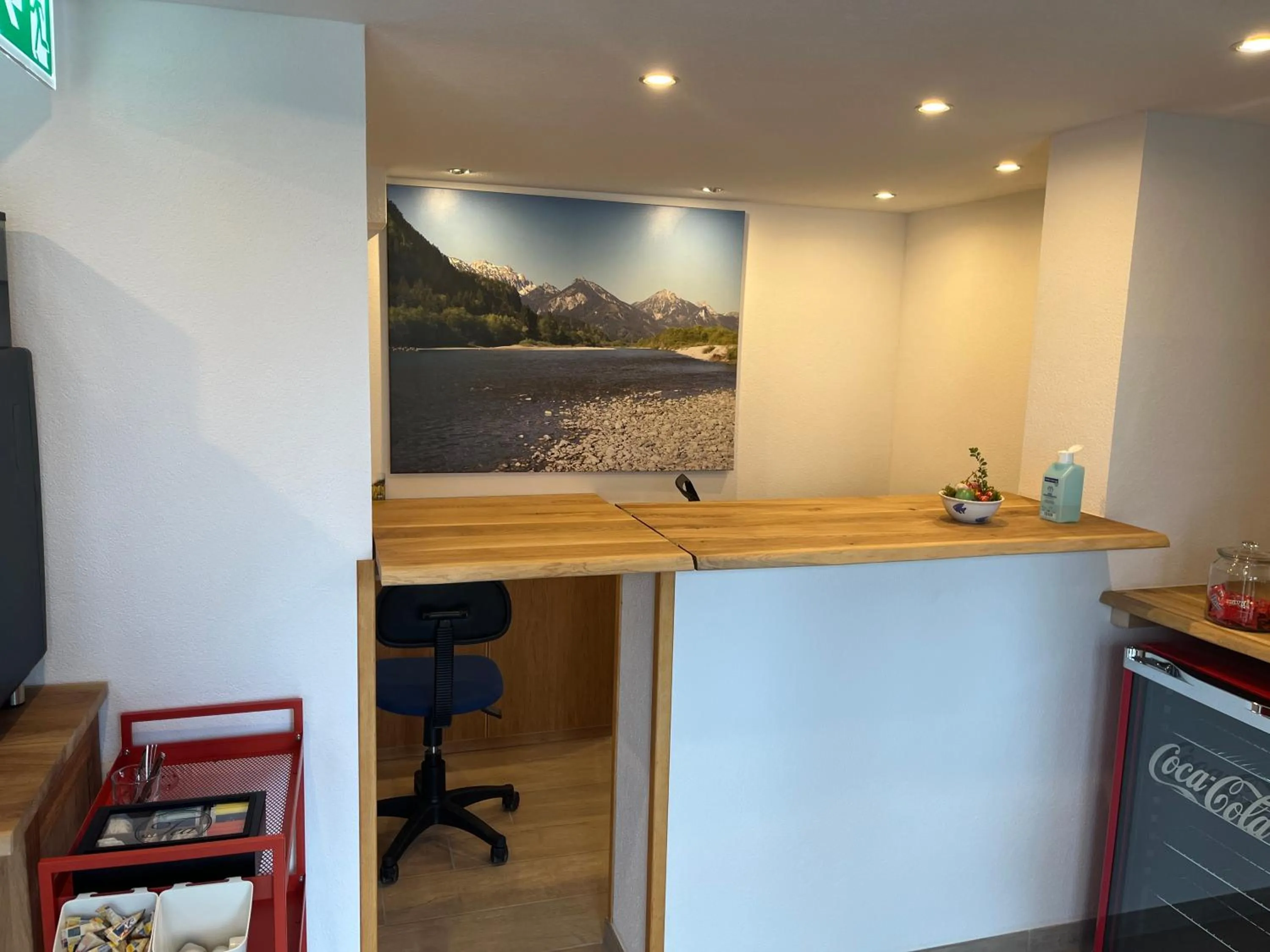 Lobby or reception in Gästehaus Forggensee