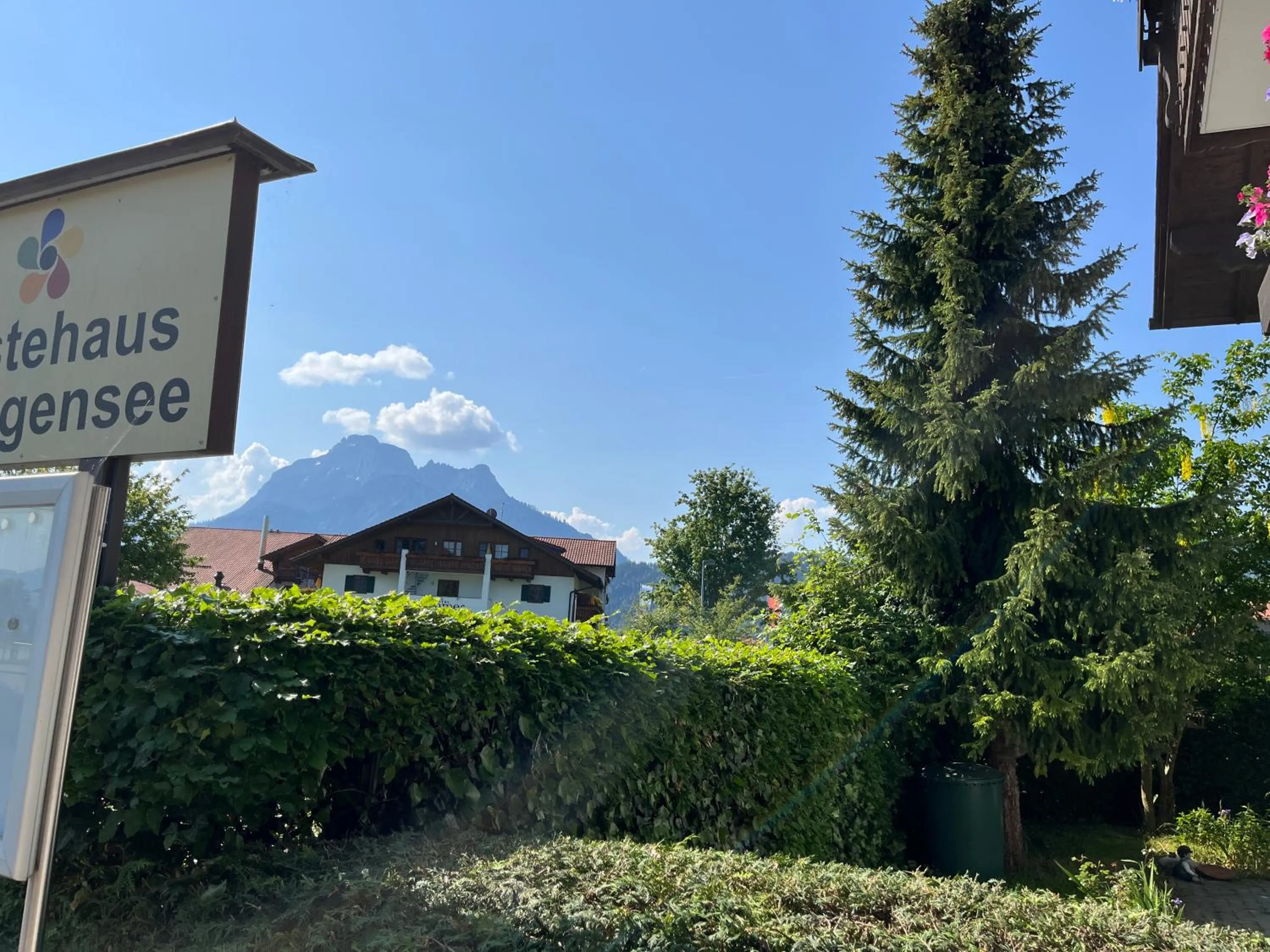 View (from property/room) in Gästehaus Forggensee
