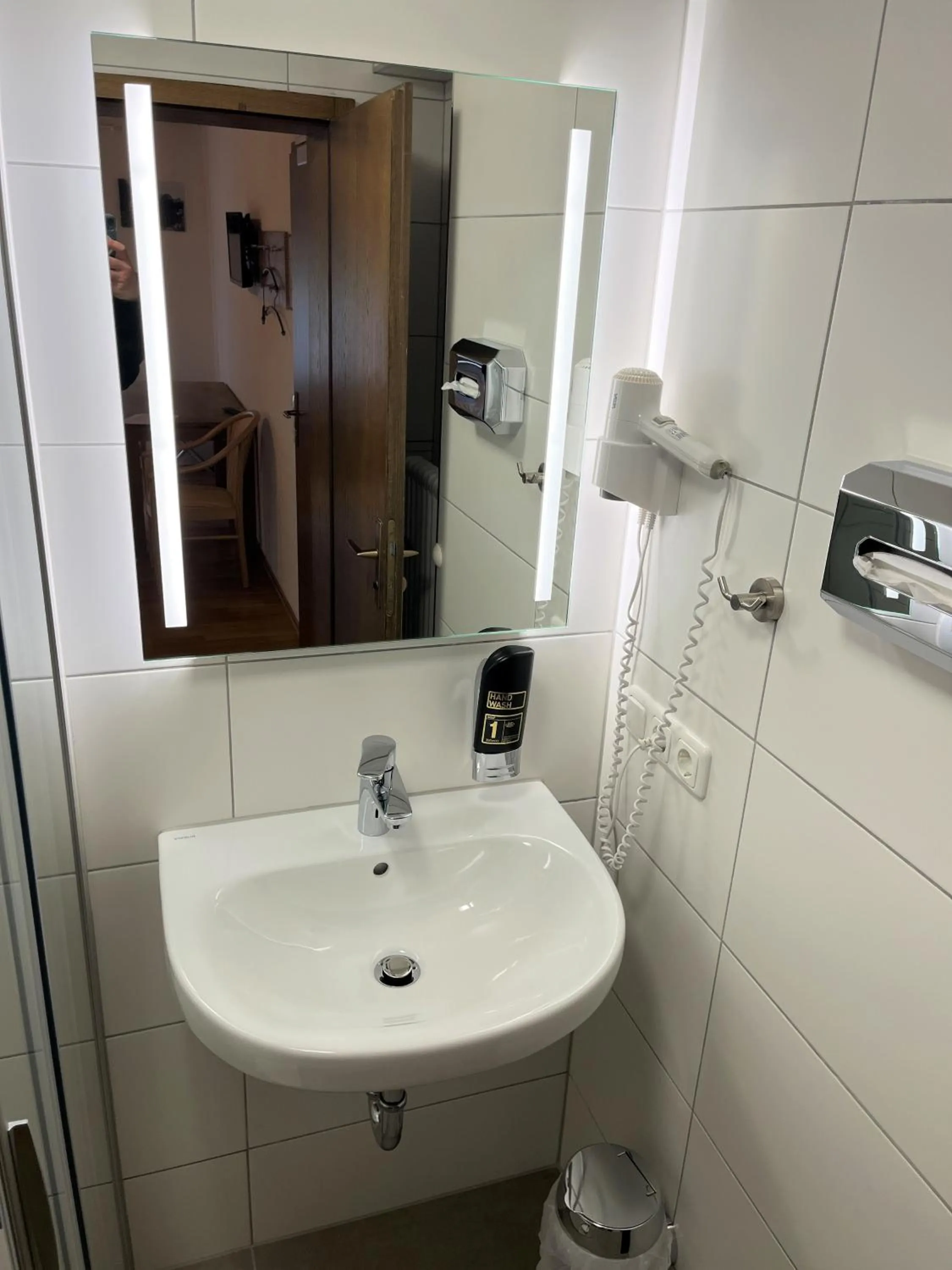 Bathroom in Gästehaus Forggensee