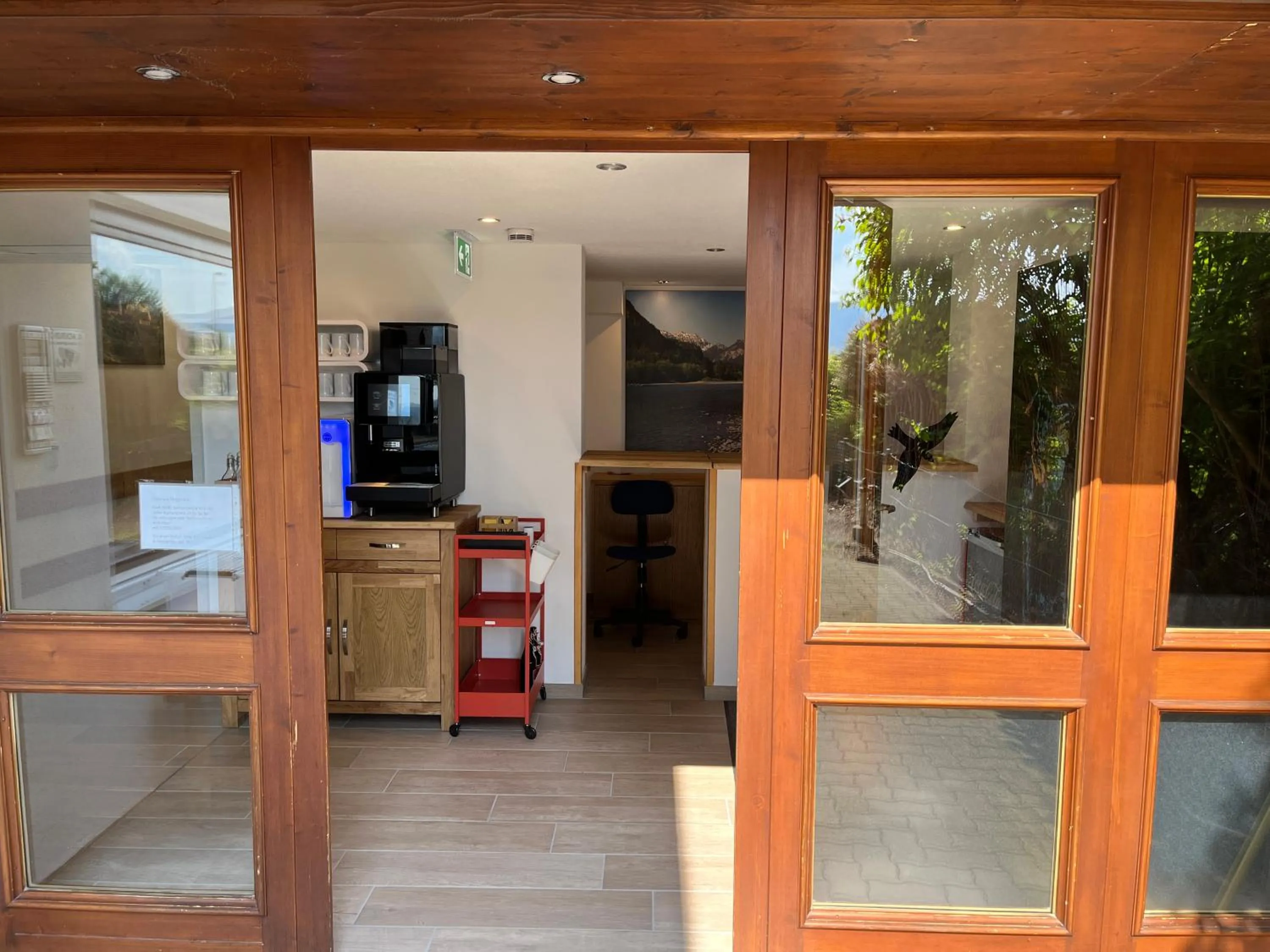 Lobby or reception in Gästehaus Forggensee