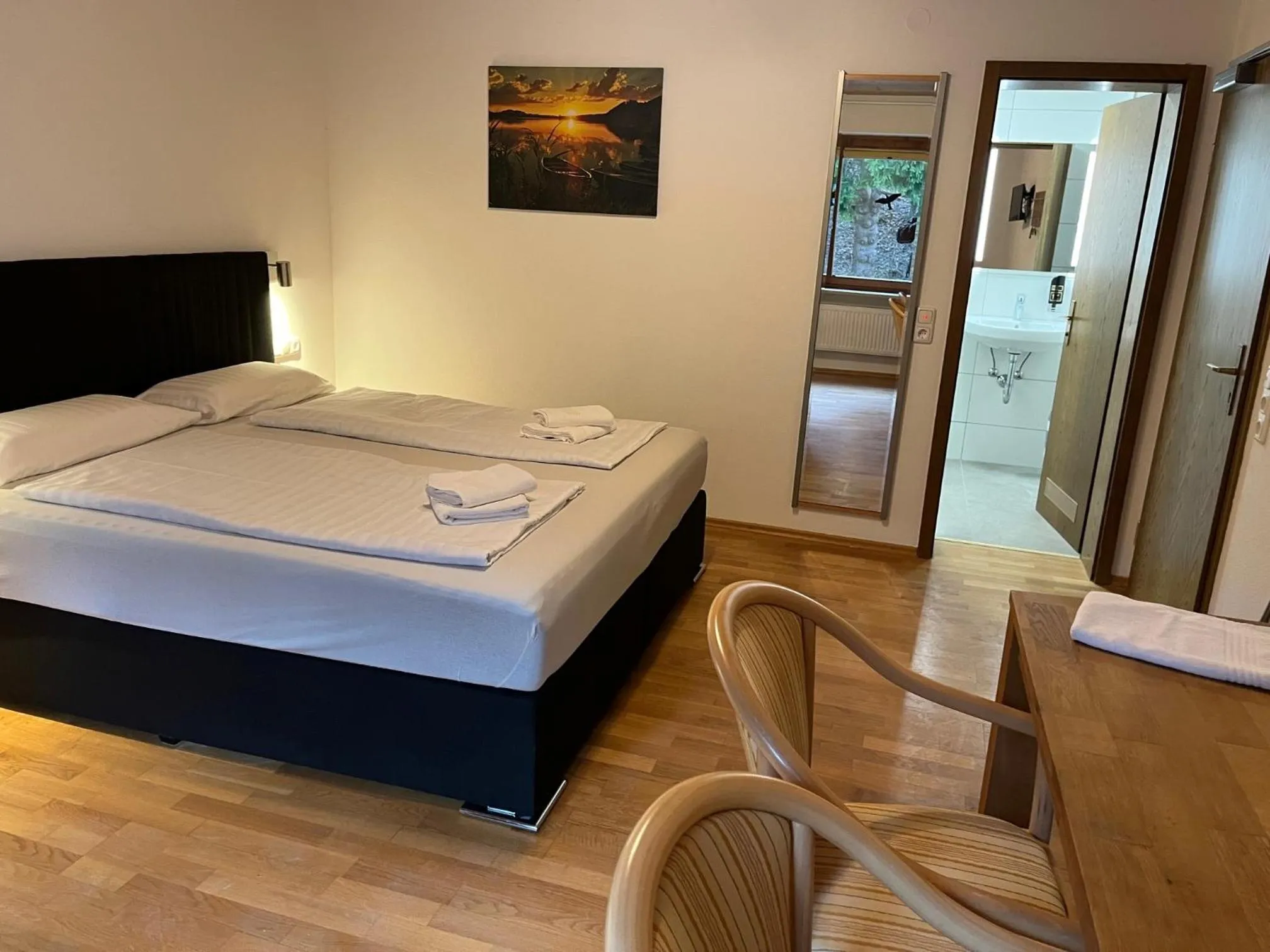 Bed in Gästehaus Forggensee