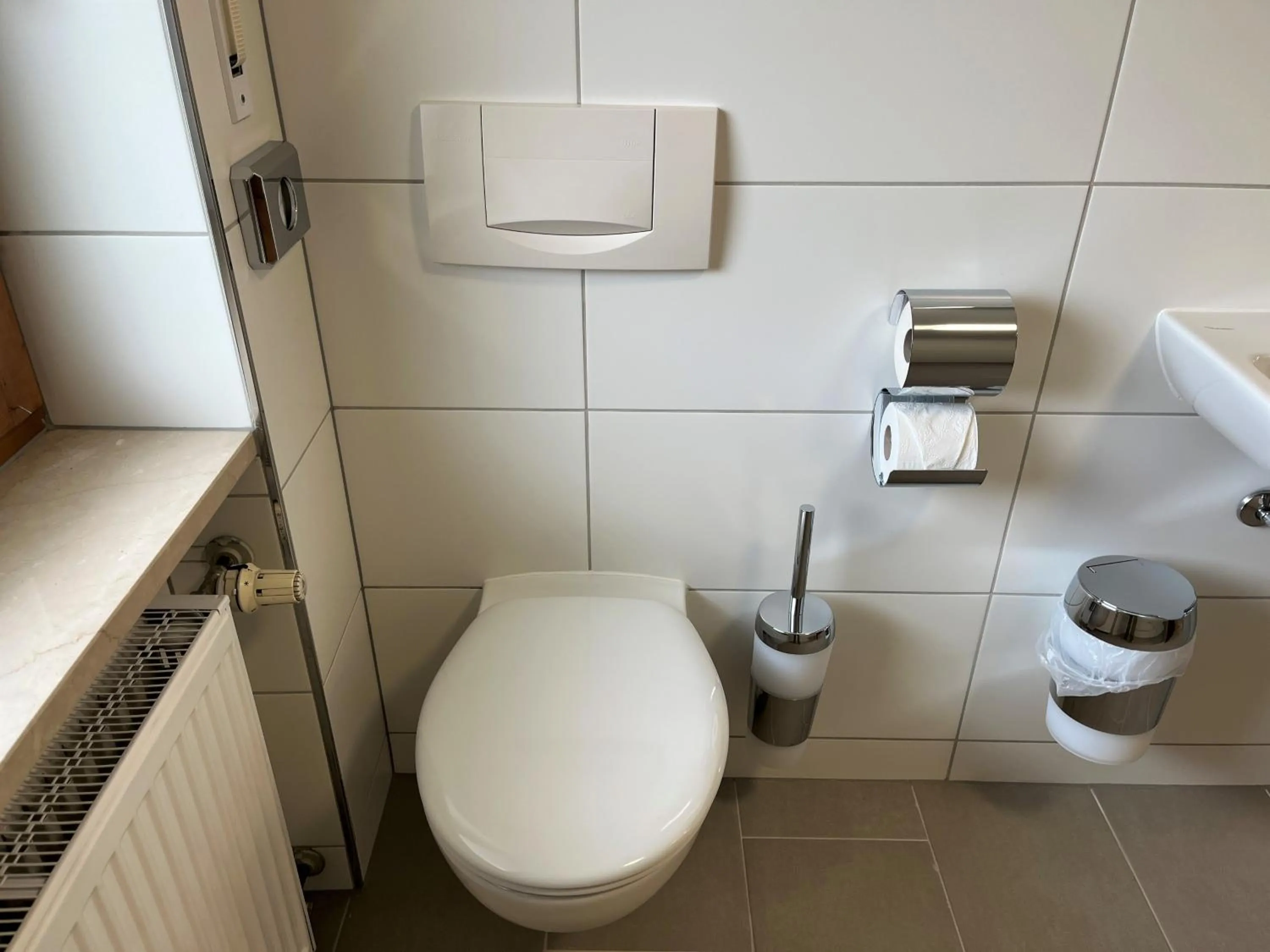 Bathroom in Gästehaus Forggensee