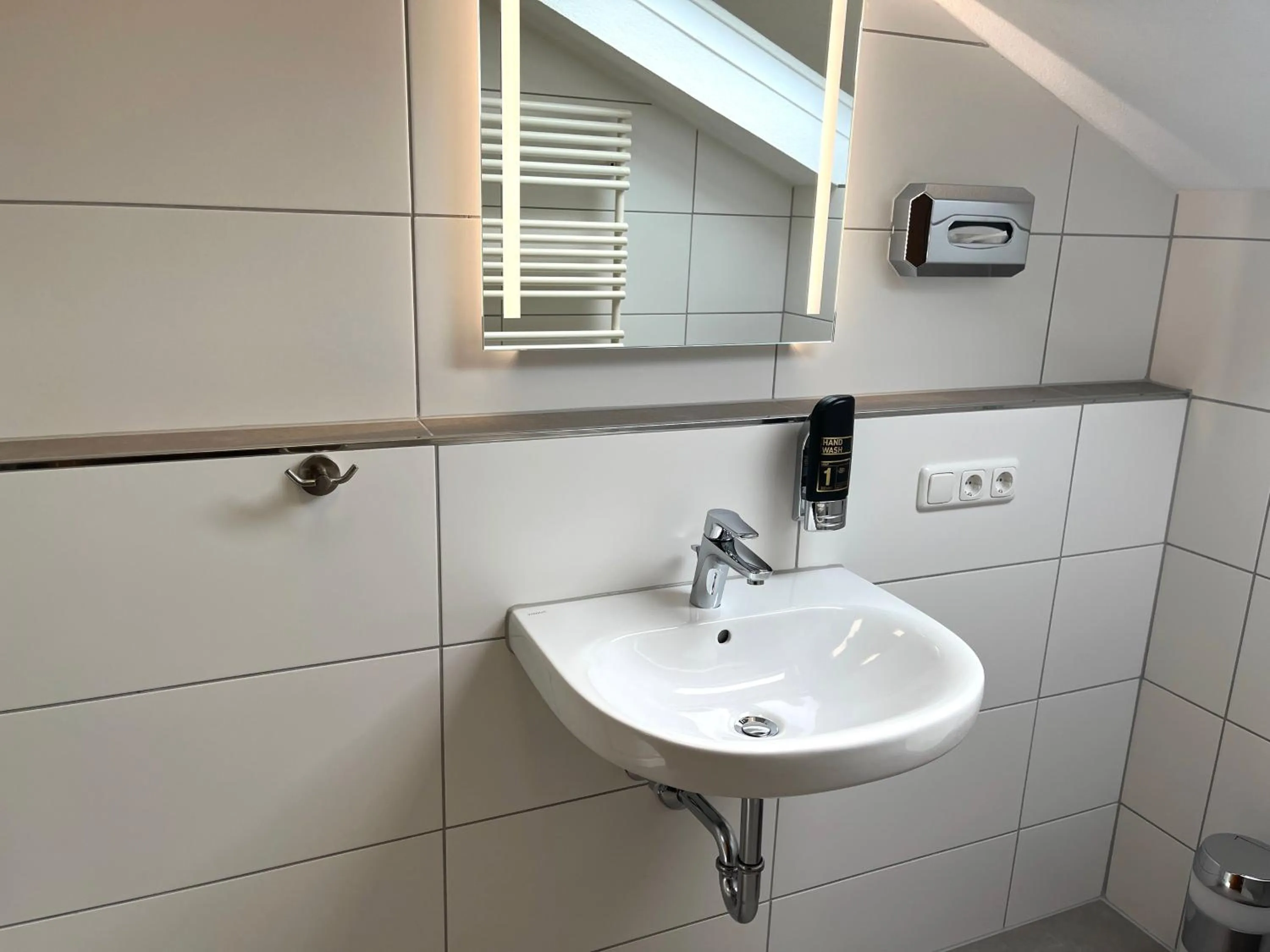 Bathroom in Gästehaus Forggensee