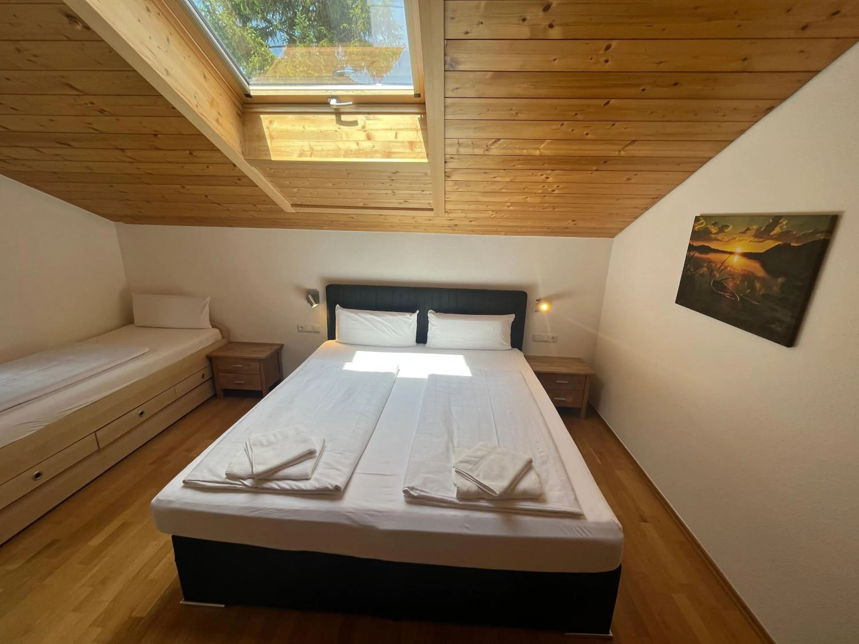 Bed in Gästehaus Forggensee