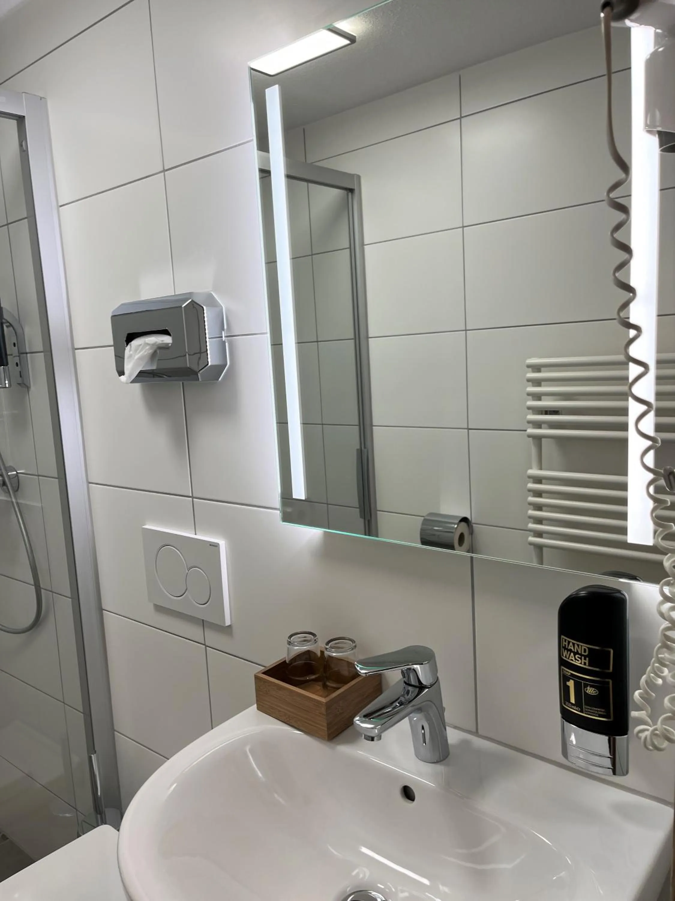 Bathroom in Gästehaus Forggensee