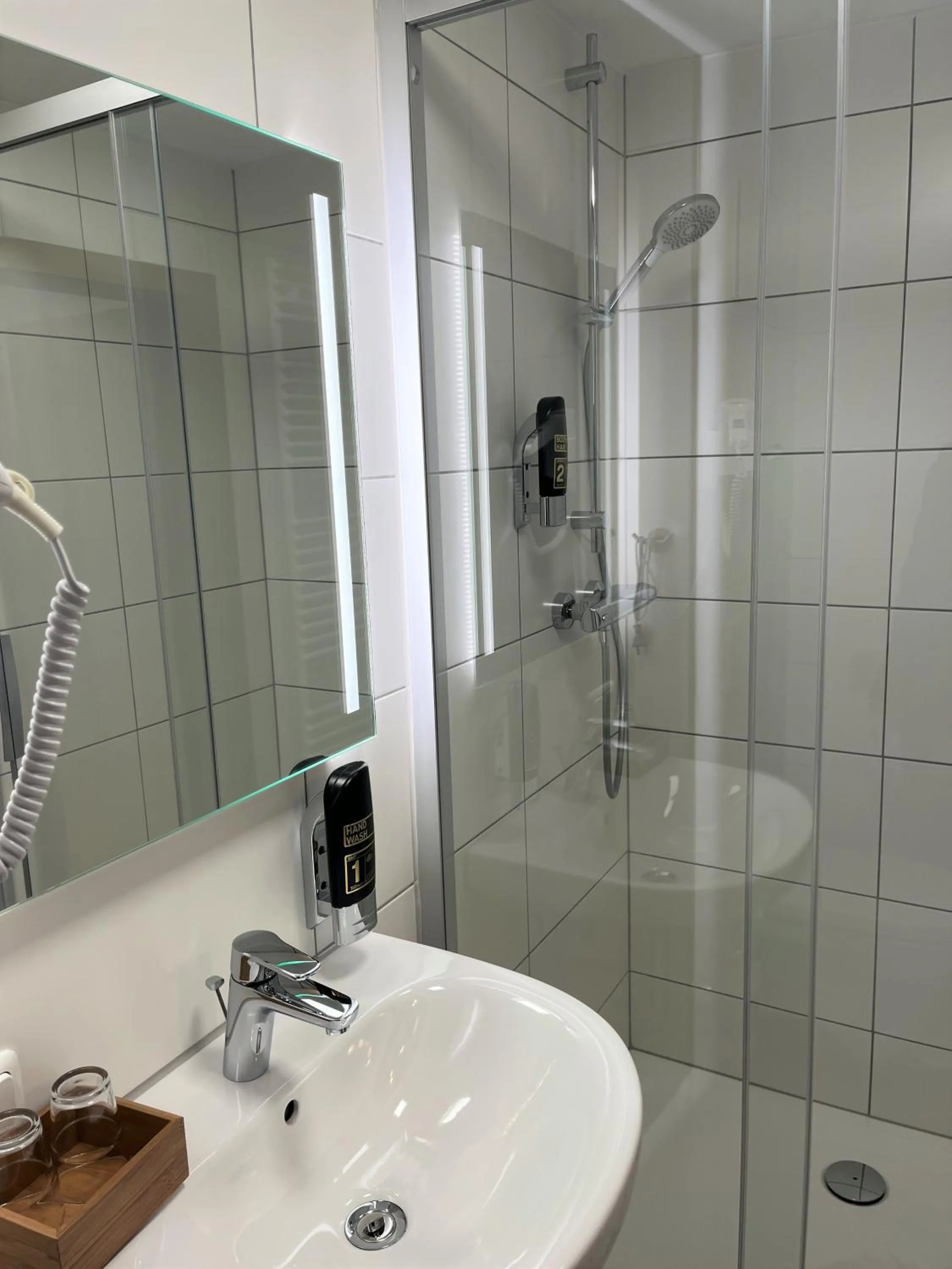 Bathroom in Gästehaus Forggensee