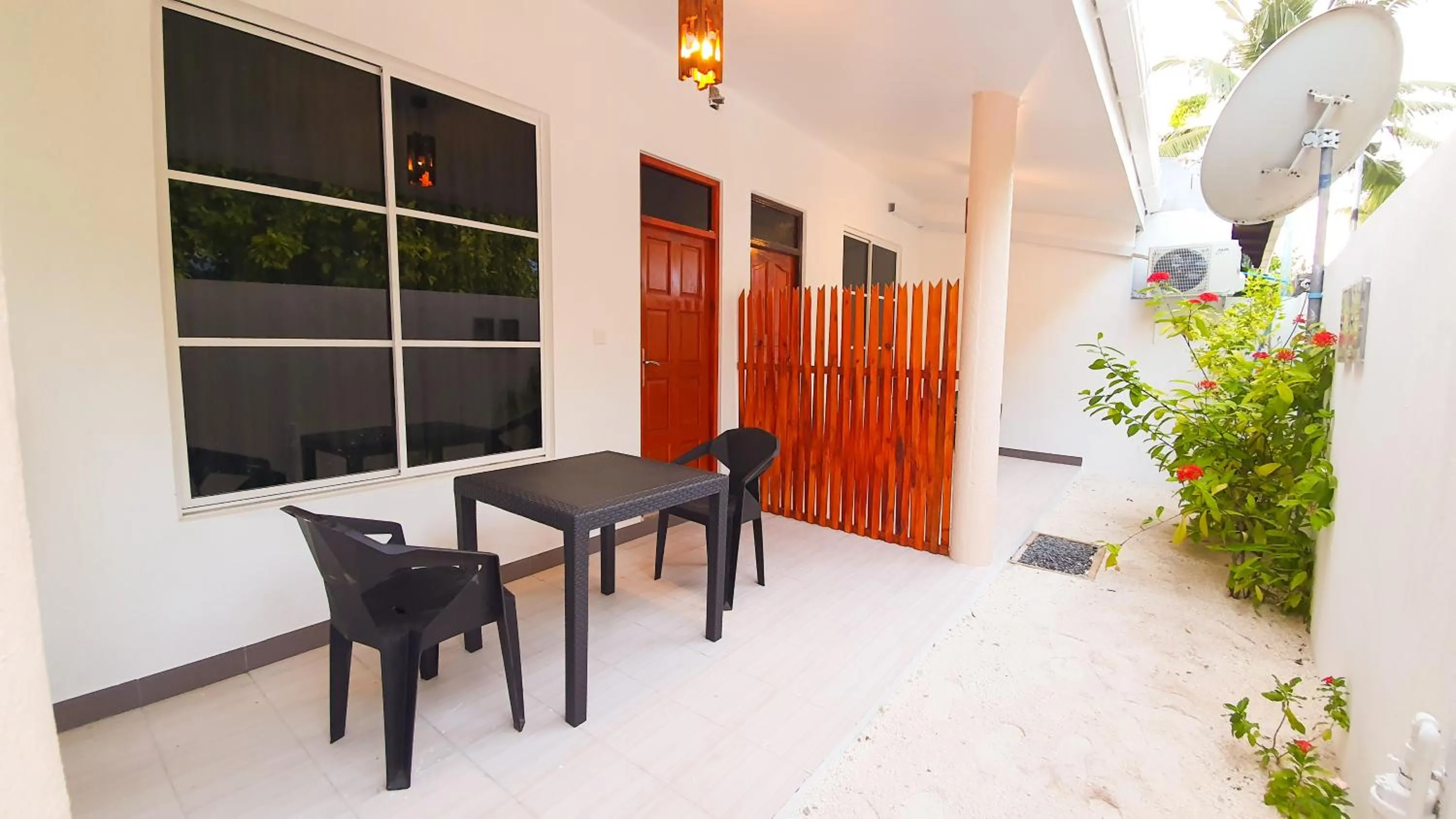 Patio in Thoddoo Island Life