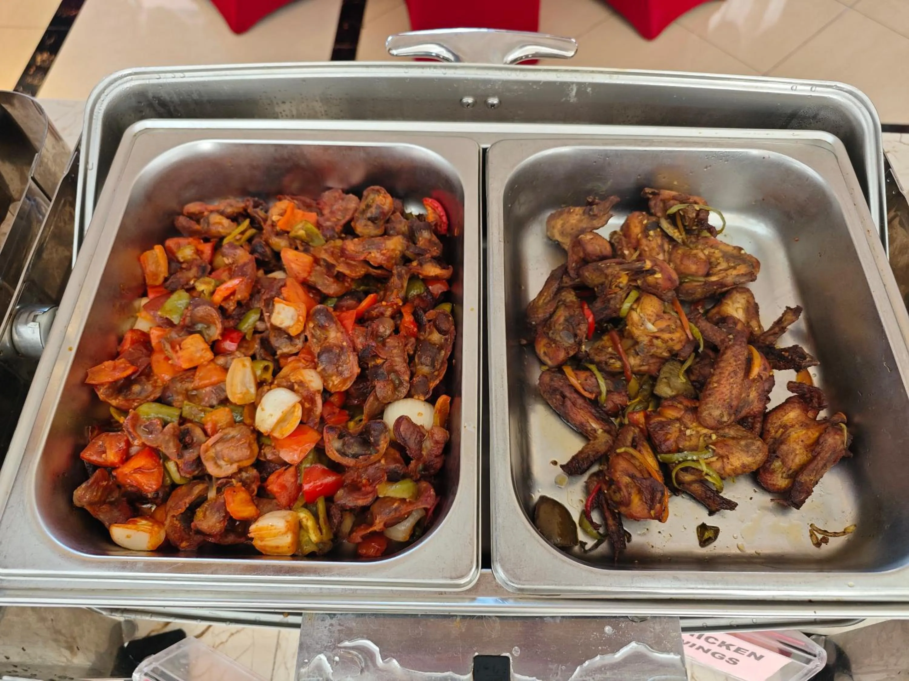 Buffet breakfast in Golden Peacock Hotel Blantyre