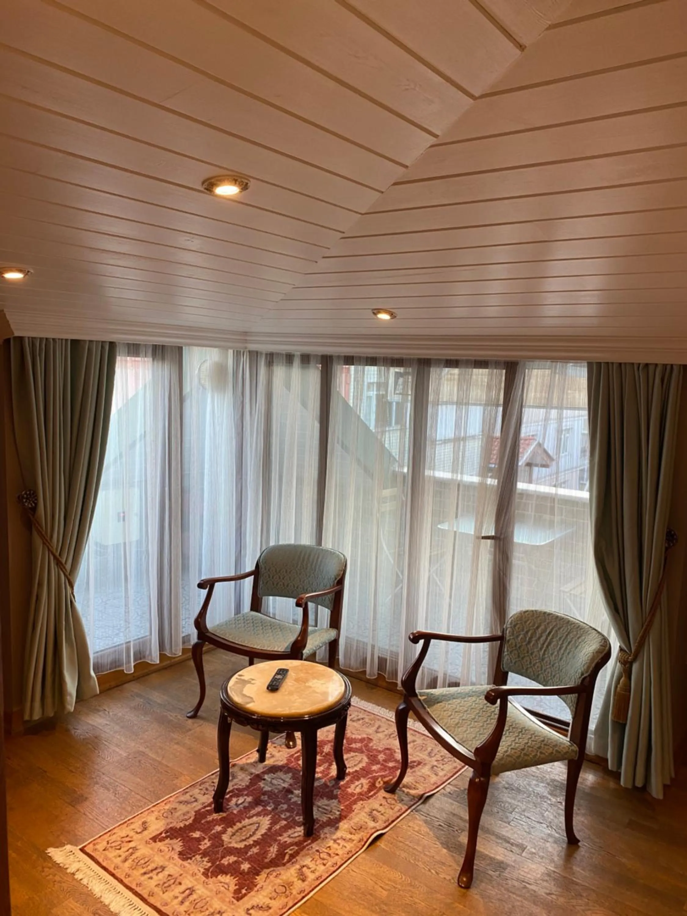 Seating area in Bosphorus Bridge