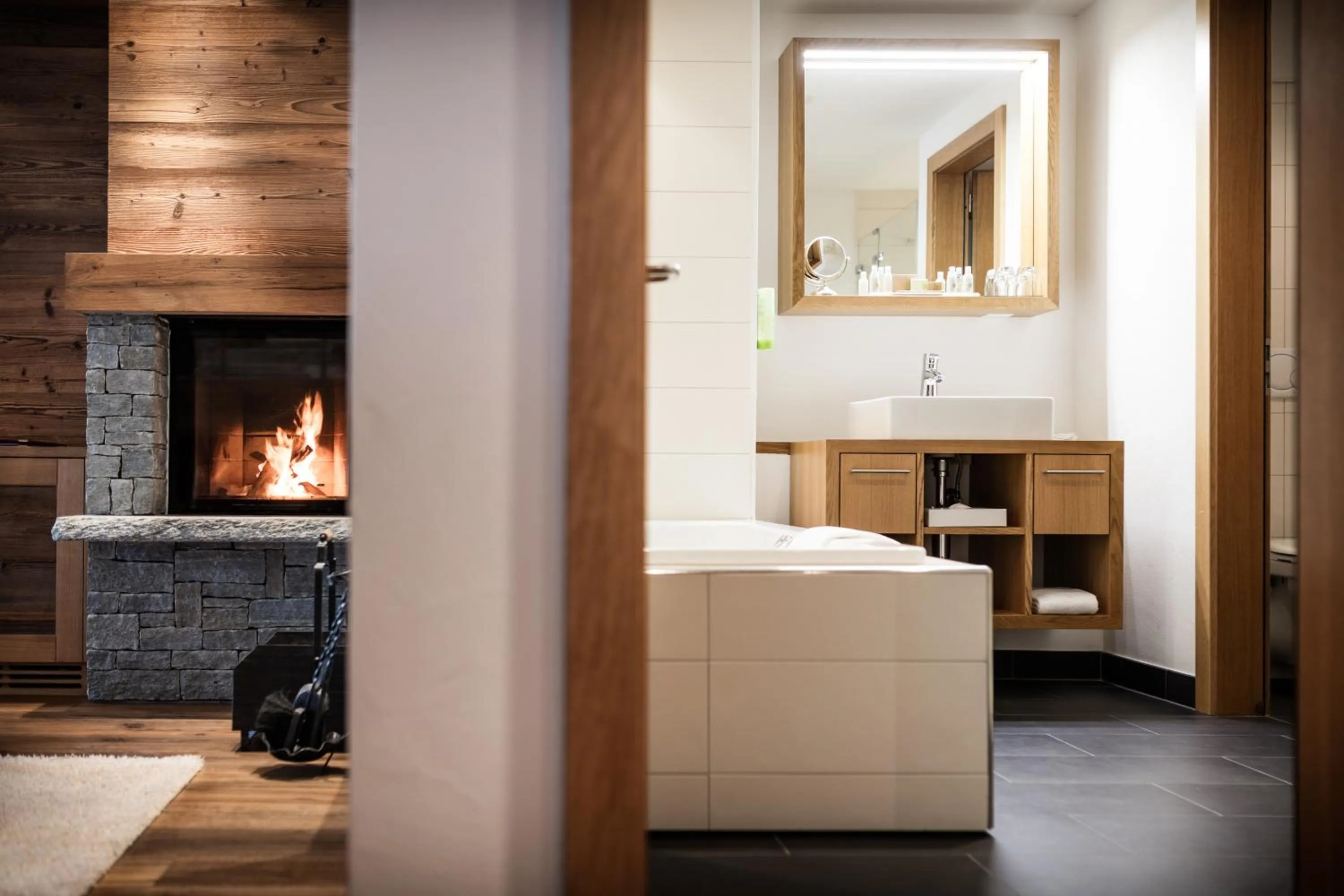 Bathroom in Relais & Chateaux Schönegg