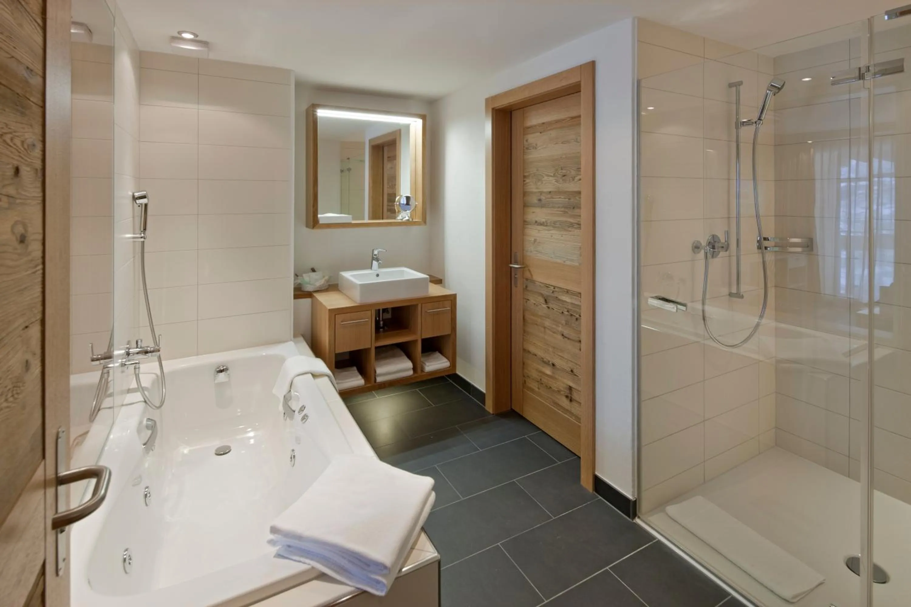 Bathroom in Relais & Chateaux Schönegg