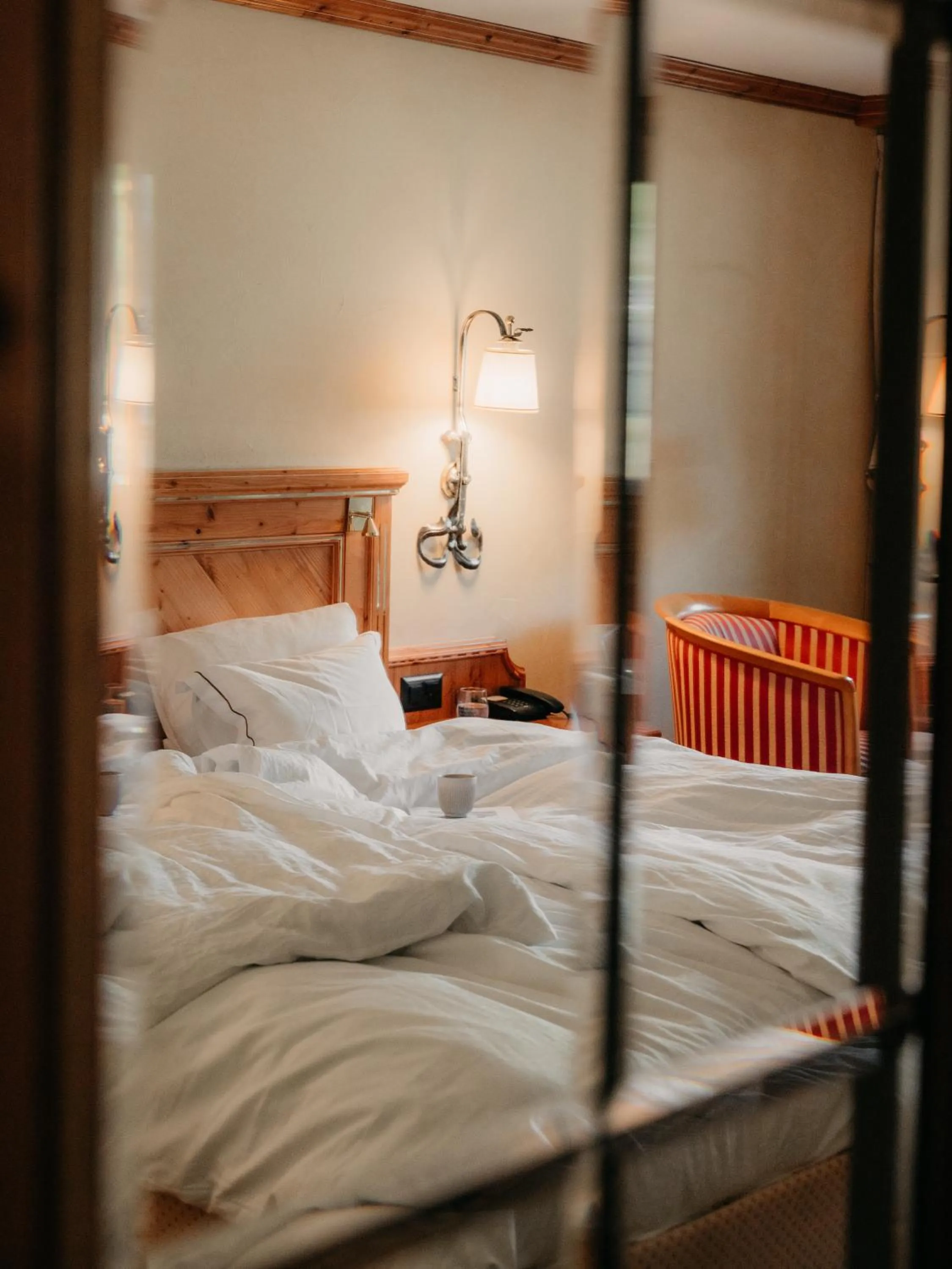 Bedroom, Bed in Relais & Chateaux Schönegg