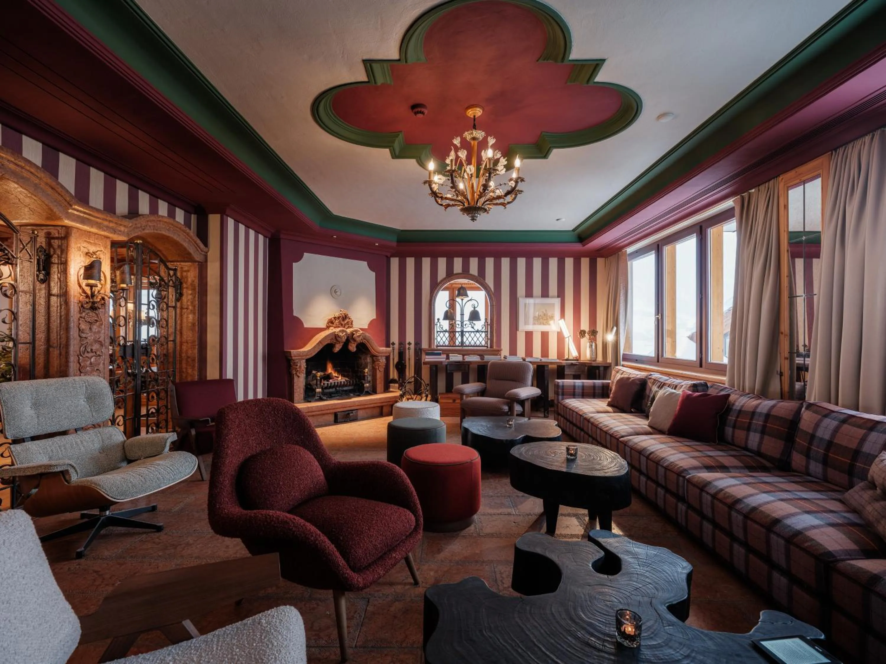 Seating area in Relais & Chateaux Schönegg