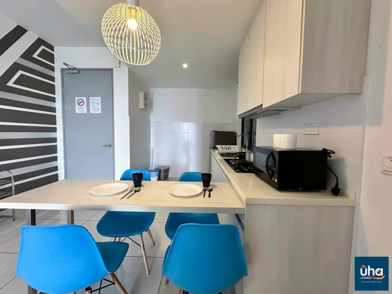 Kitchen or kitchenette in 1 Tebrau Residences By RR JBcity