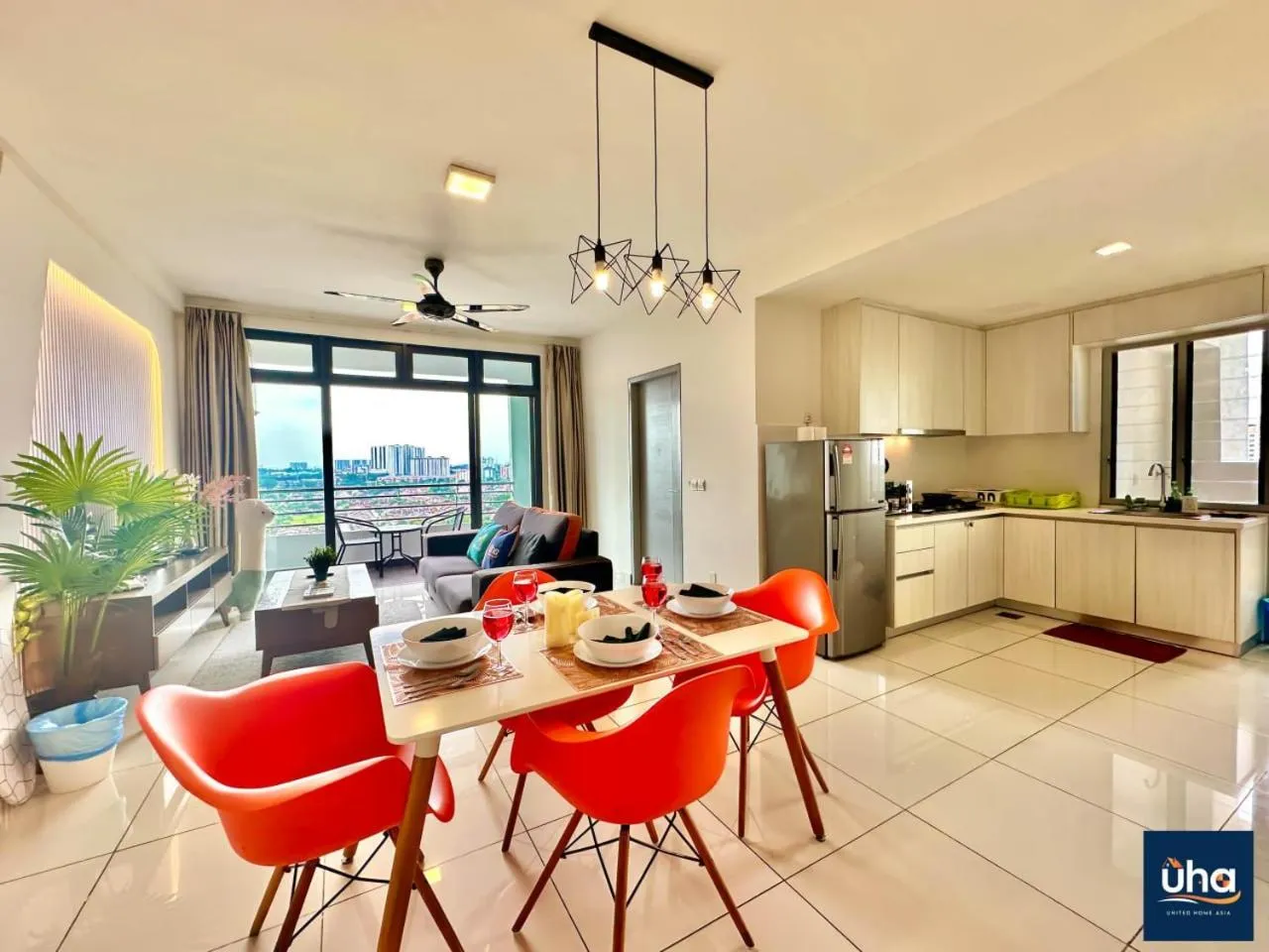 Kitchen or kitchenette in 1 Tebrau Residences By RR JBcity