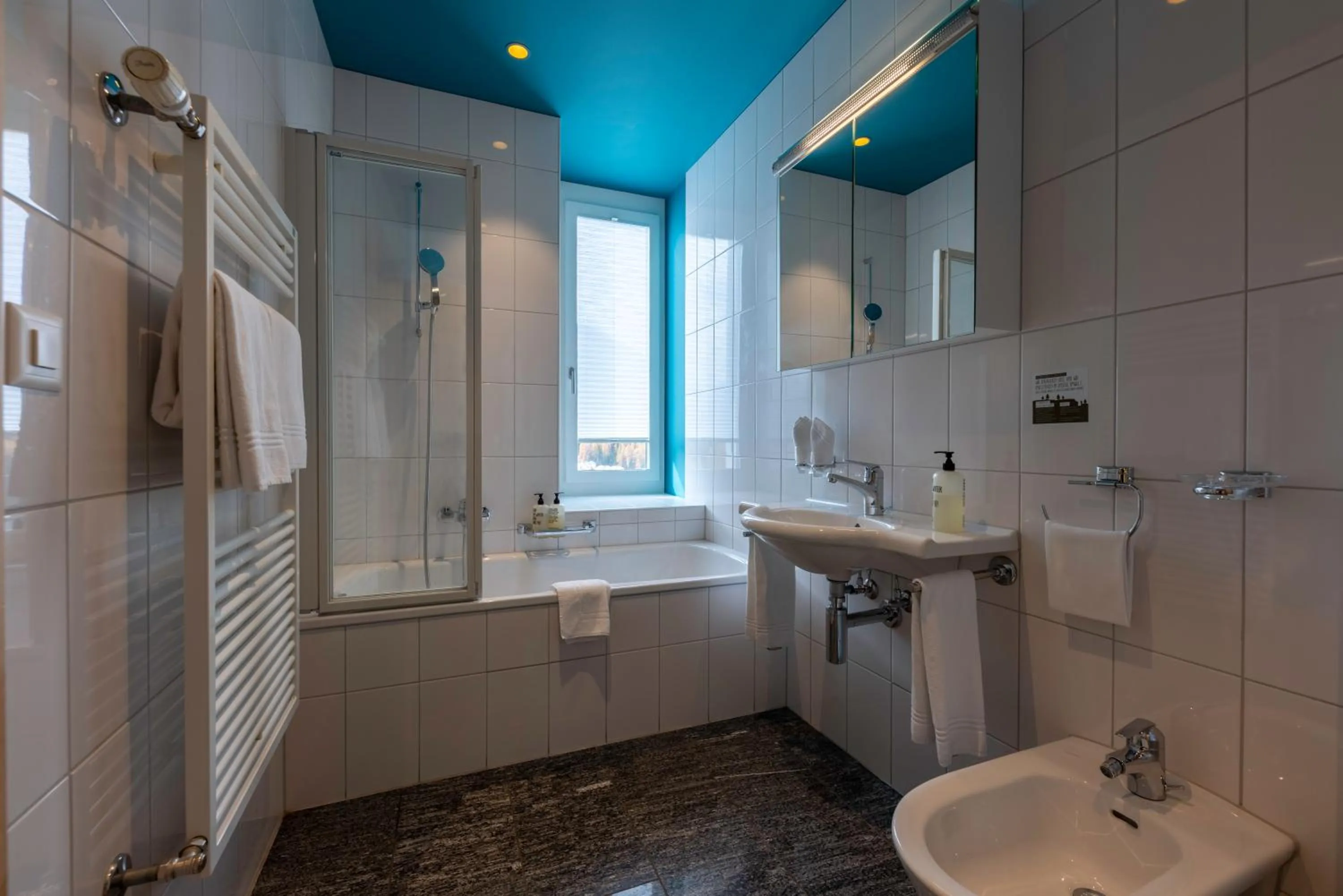 Bathroom in Sporthotel Pontresina