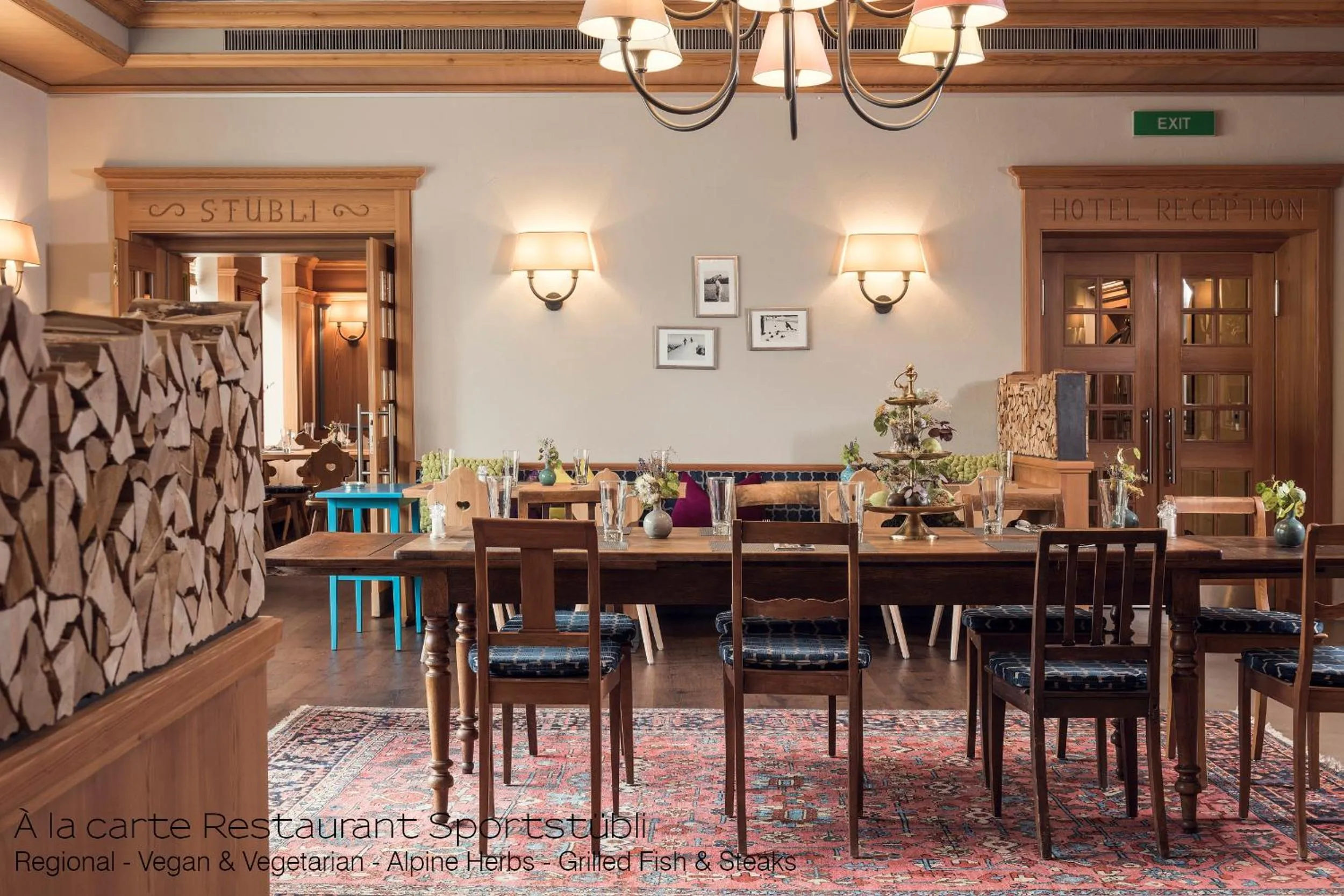 Restaurant/places to eat in Sporthotel Pontresina