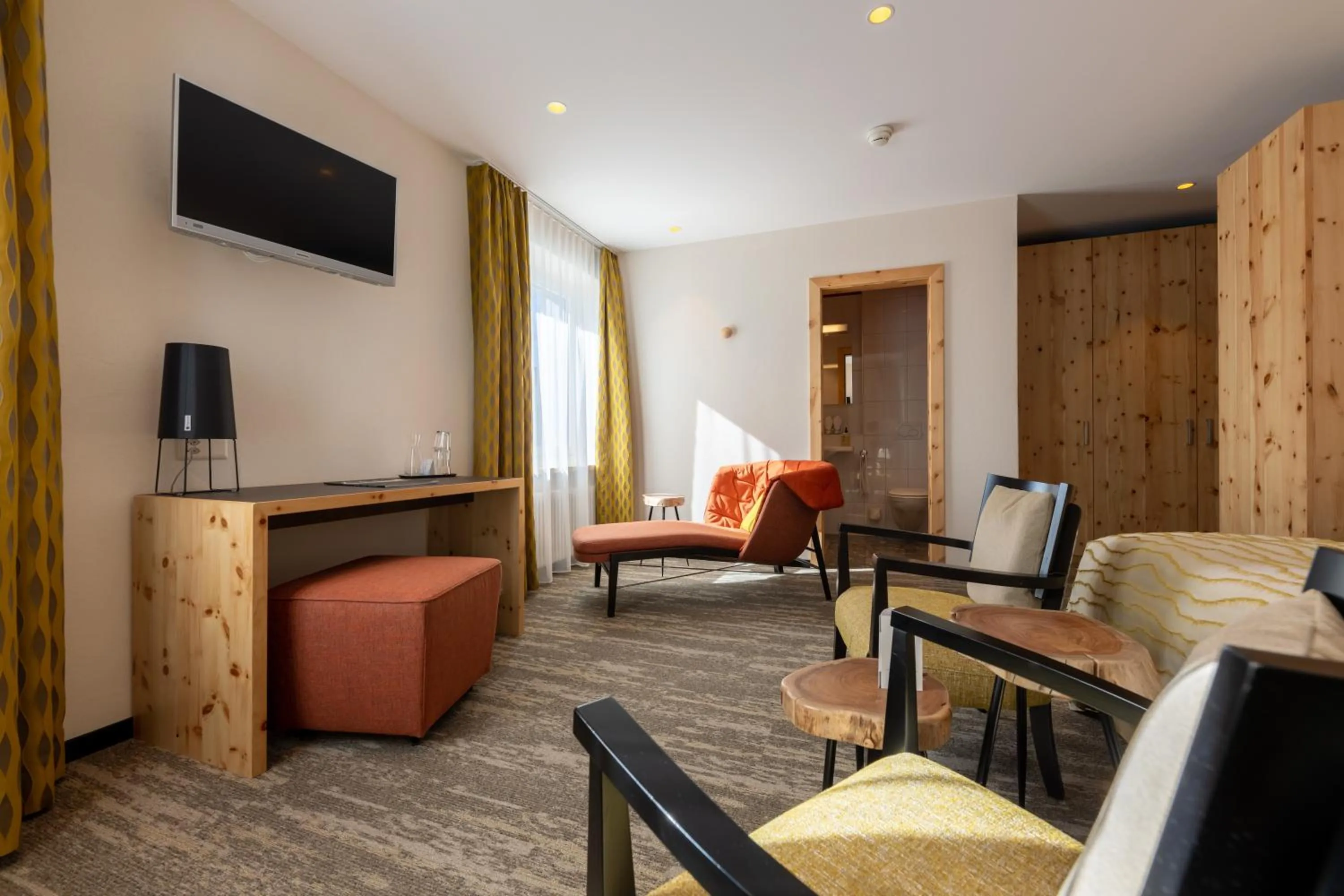 Seating area in Sporthotel Pontresina