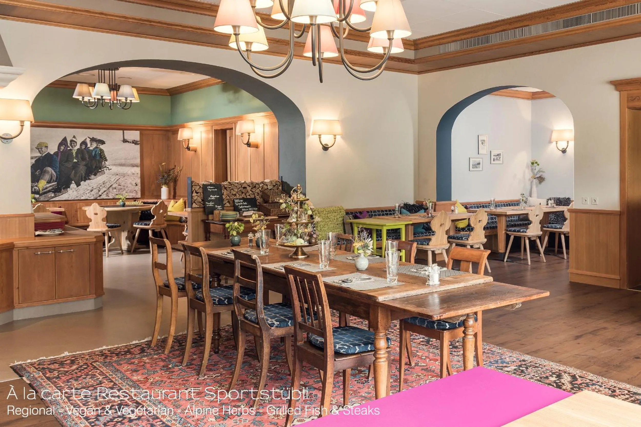 Restaurant/places to eat in Sporthotel Pontresina