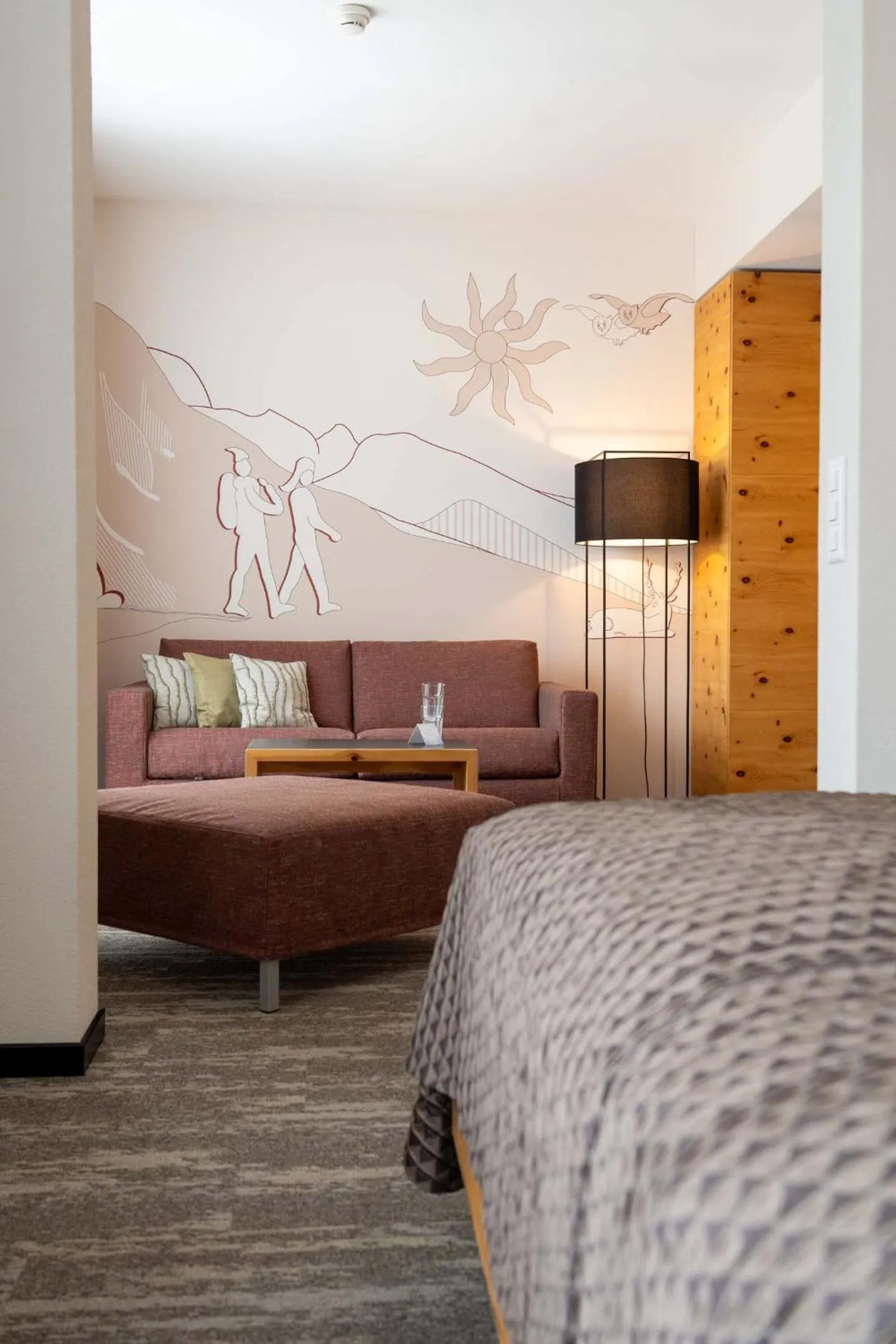 Photo of the whole room, Bed in Sporthotel Pontresina