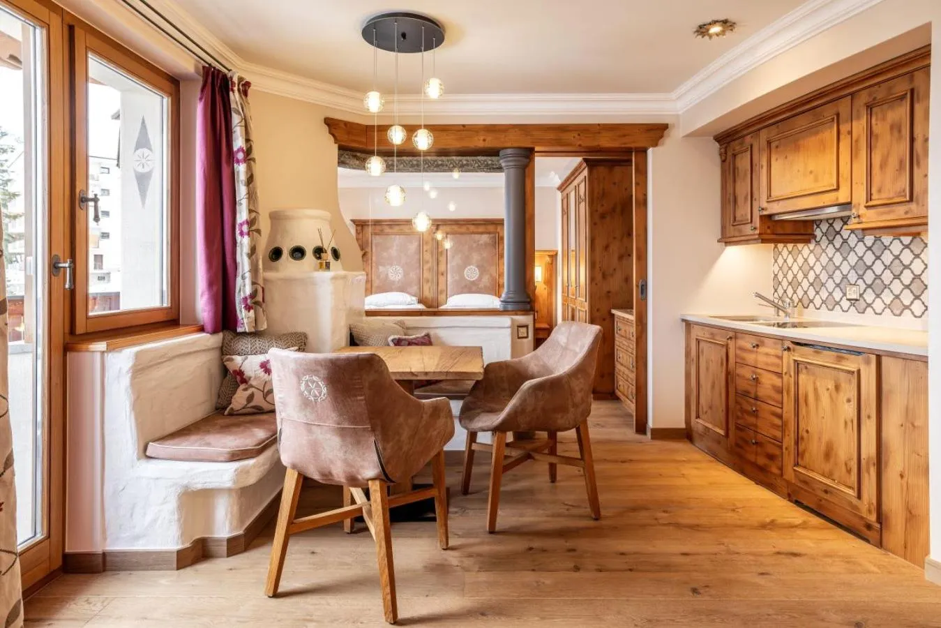 Kitchen or kitchenette in BelArosa Suiten & Wellness