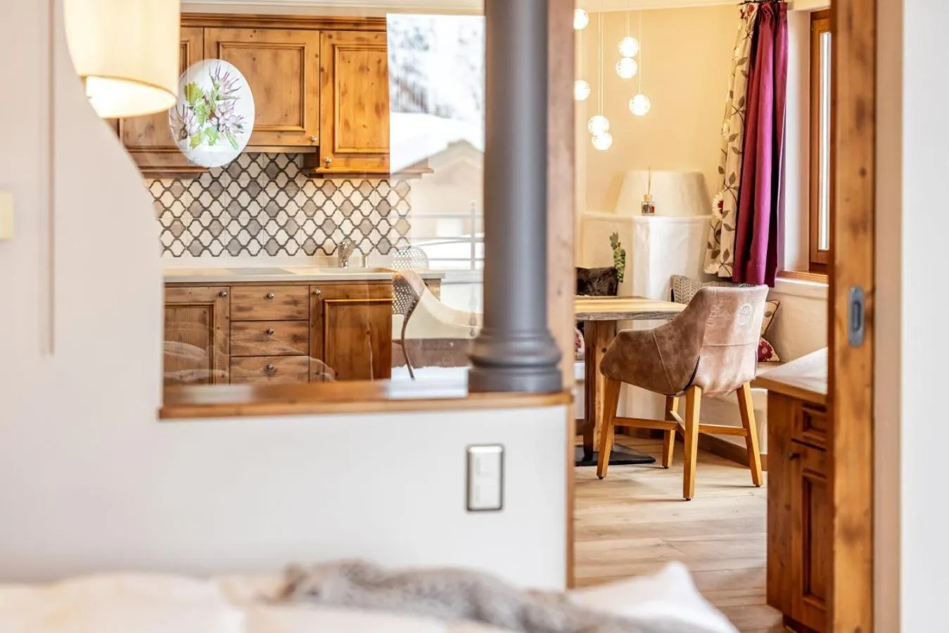 Kitchen or kitchenette in BelArosa Suiten & Wellness