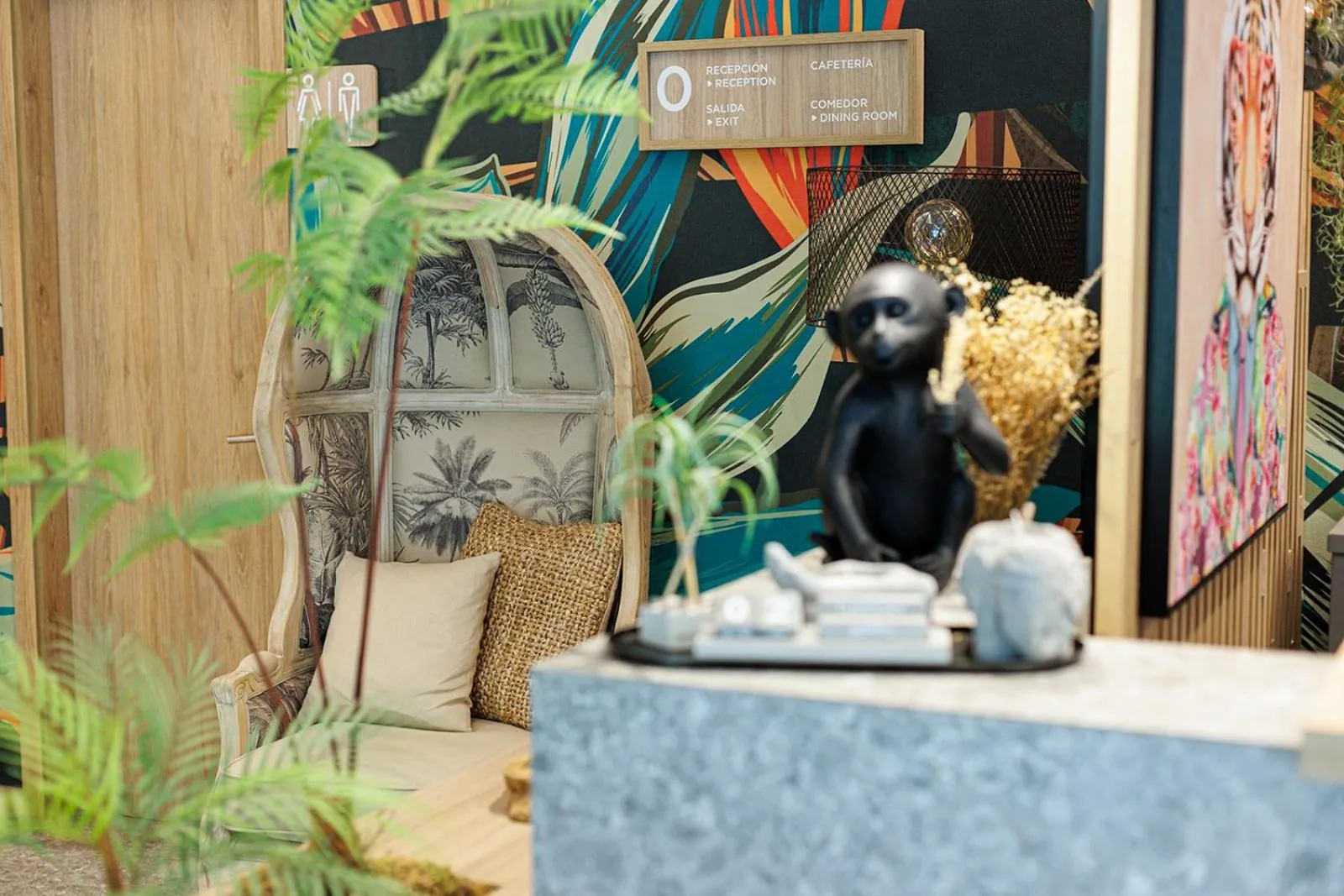 Decorative detail in Hotel Ecos del Sella