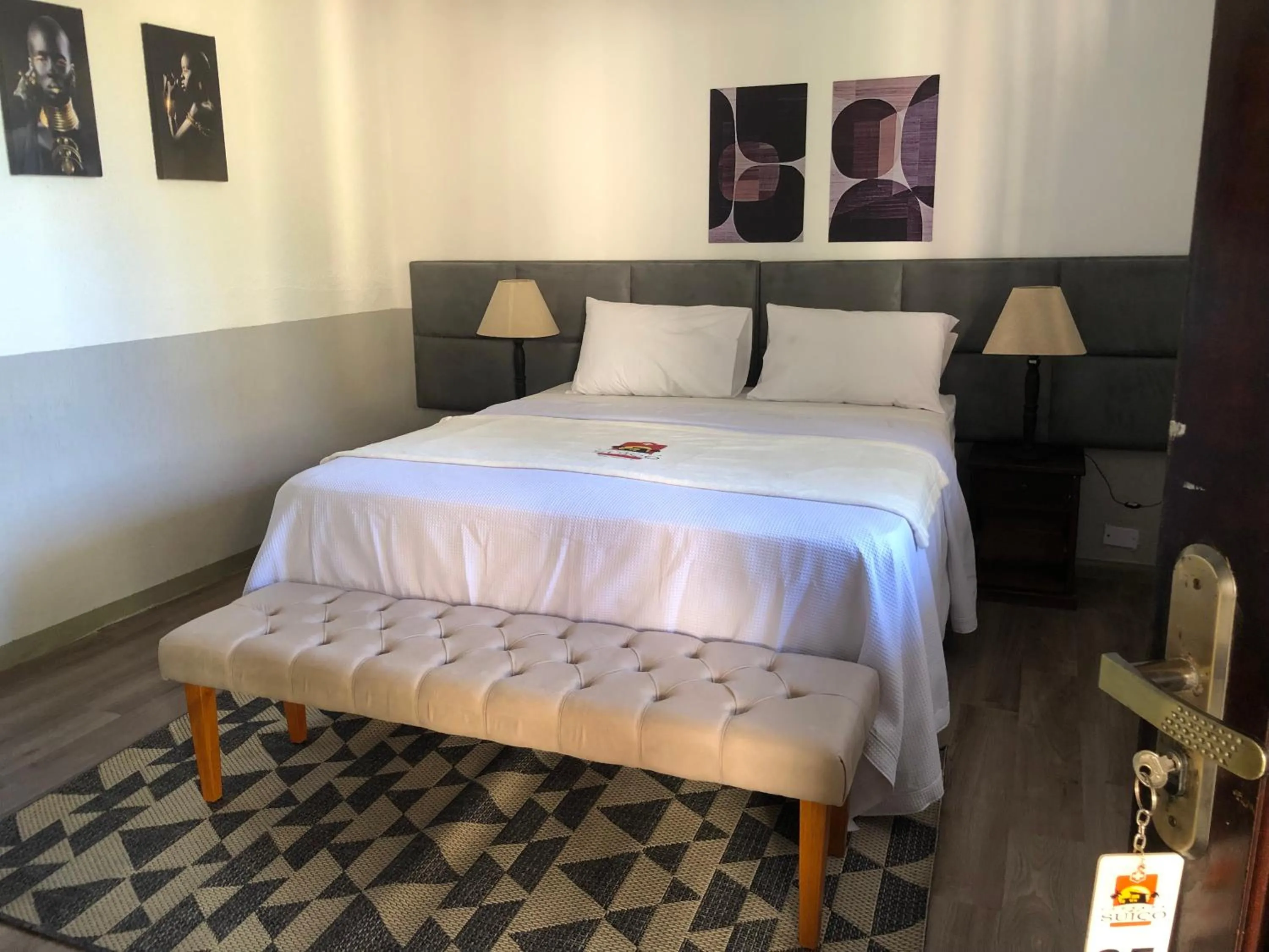 Bed in Pousada do Suiço