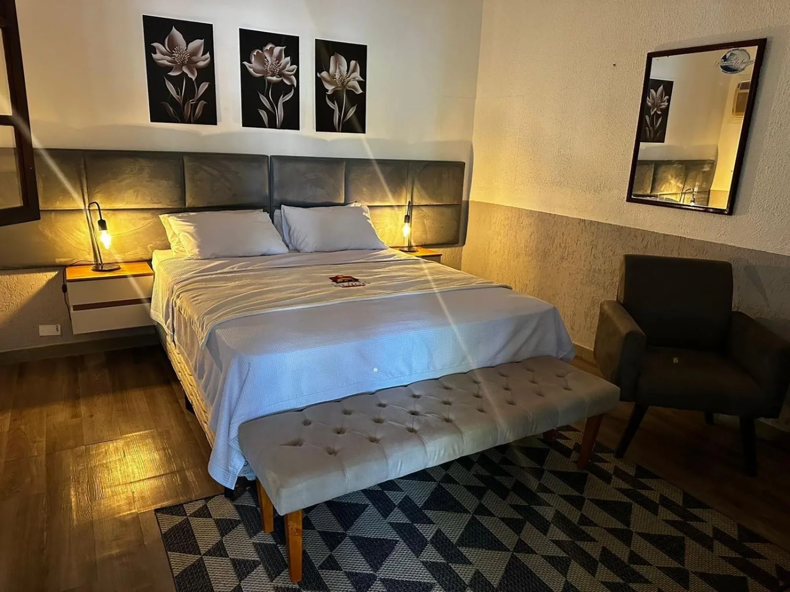 Bed in Pousada do Suiço