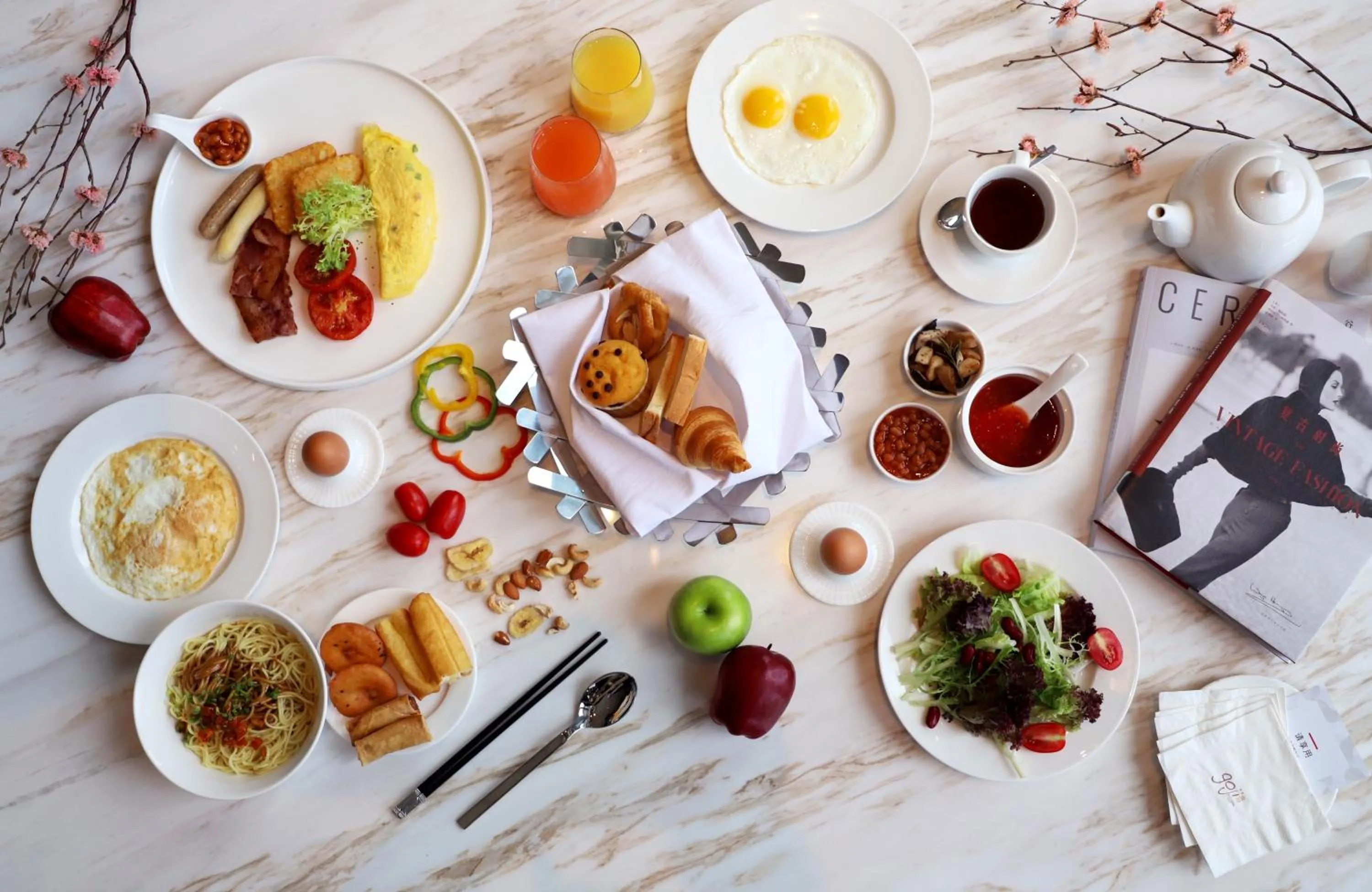 Breakfast in Wuhan Marriott Hotel Optics Valley