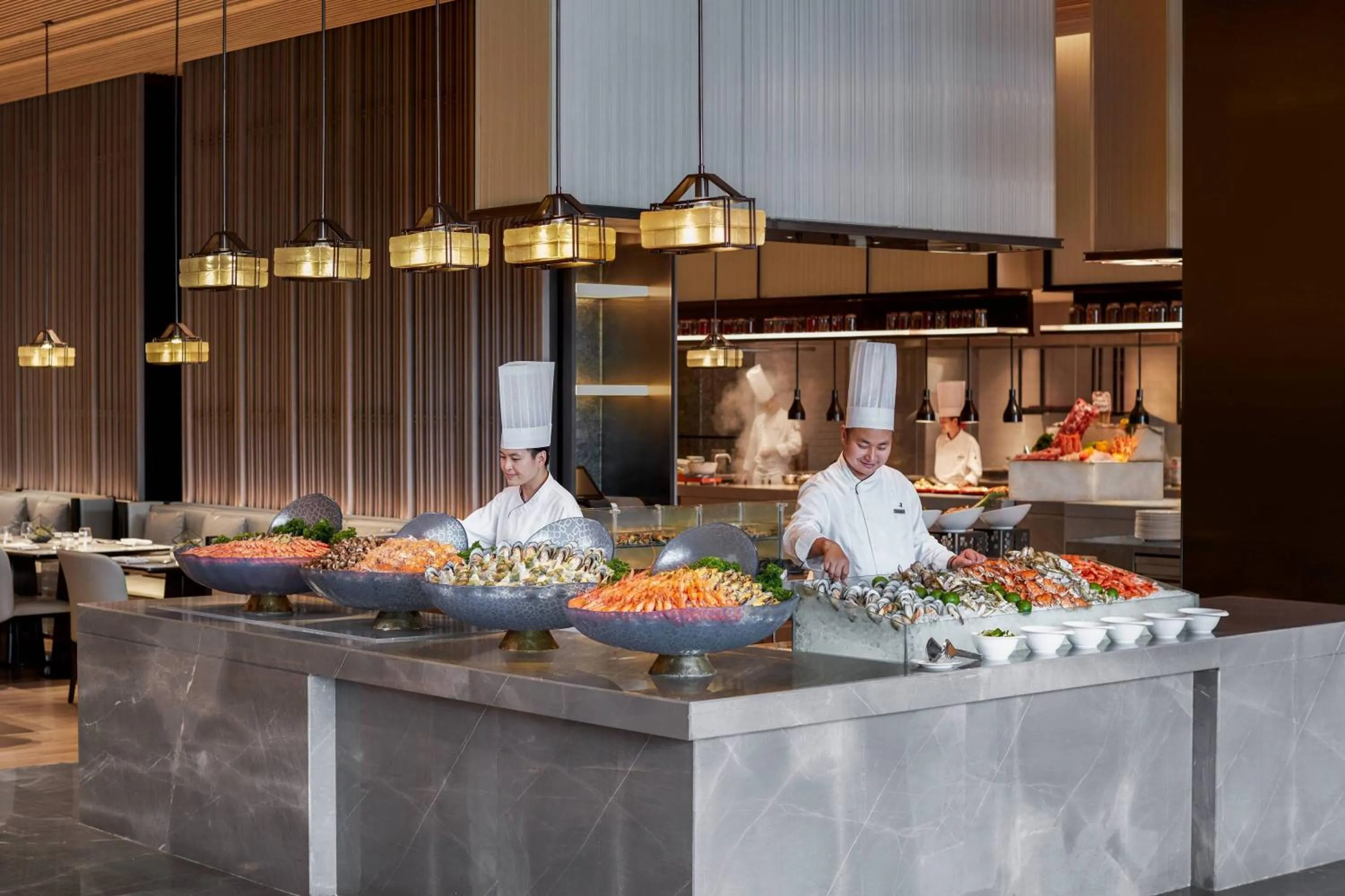 Lounge or bar in Wuhan Marriott Hotel Optics Valley